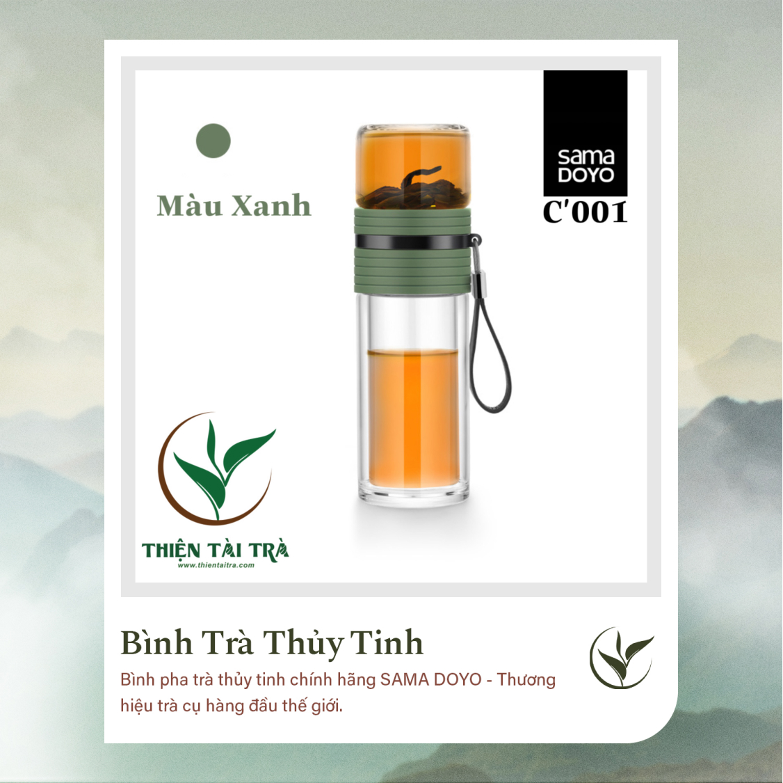 Bình Pha Trà Cá Nhân SAMADOYO-Silicon C-001 (238ml)