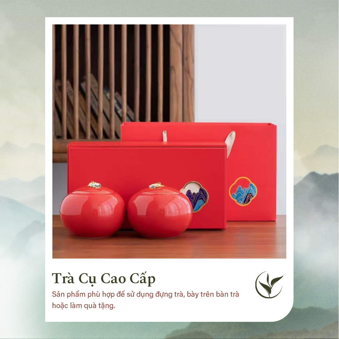 Set 2 lọ đựng trà đỏ