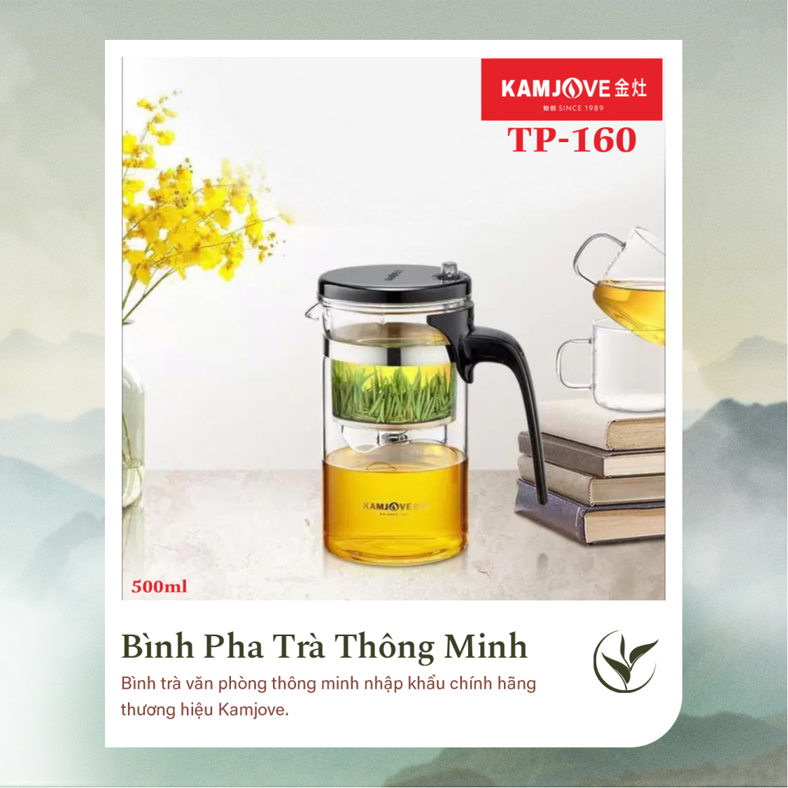 Bình Pha Trà Thông Minh Kamjove TP-160 (500ml)