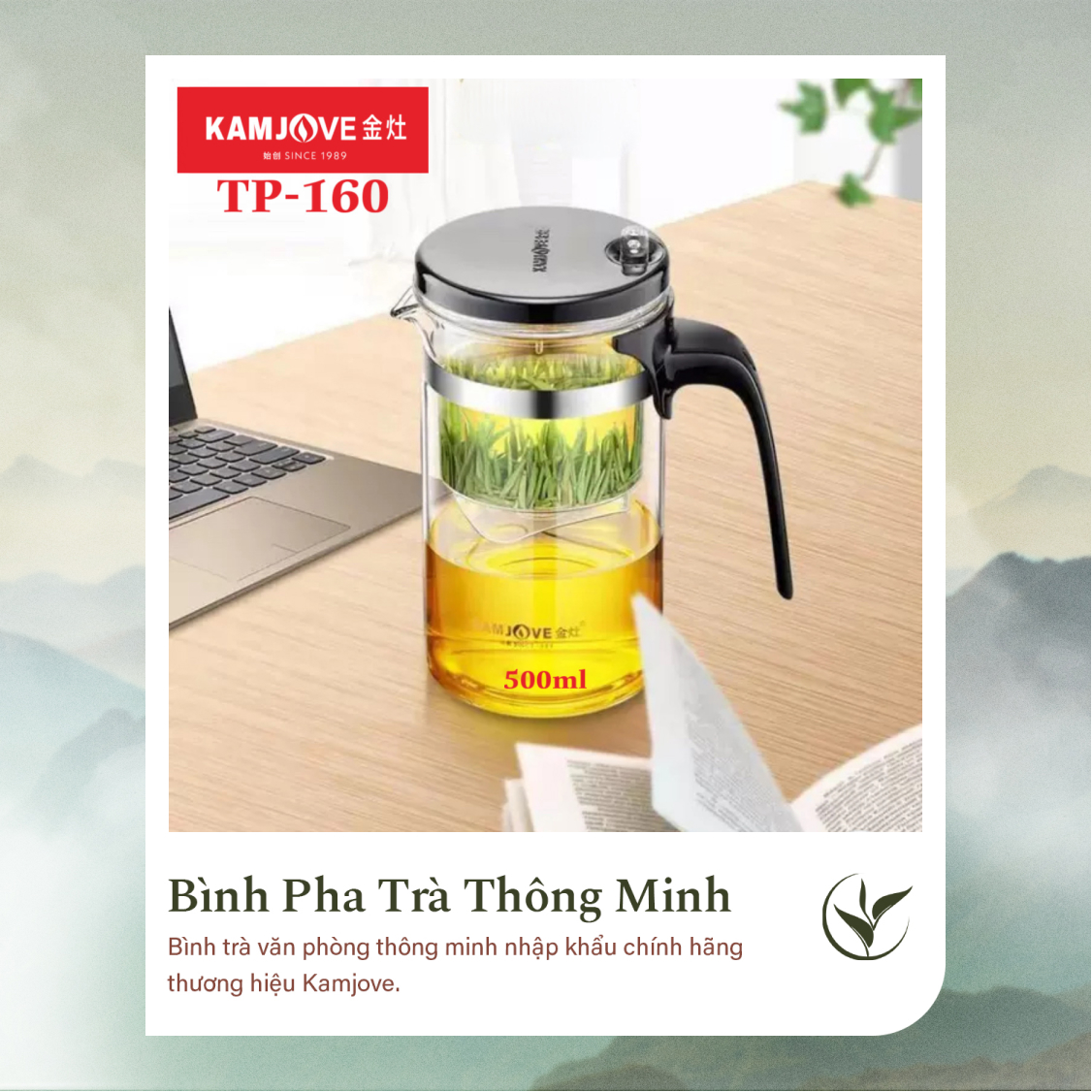 Bình Pha Trà Thông Minh Kamjove TP-160 (500ml)