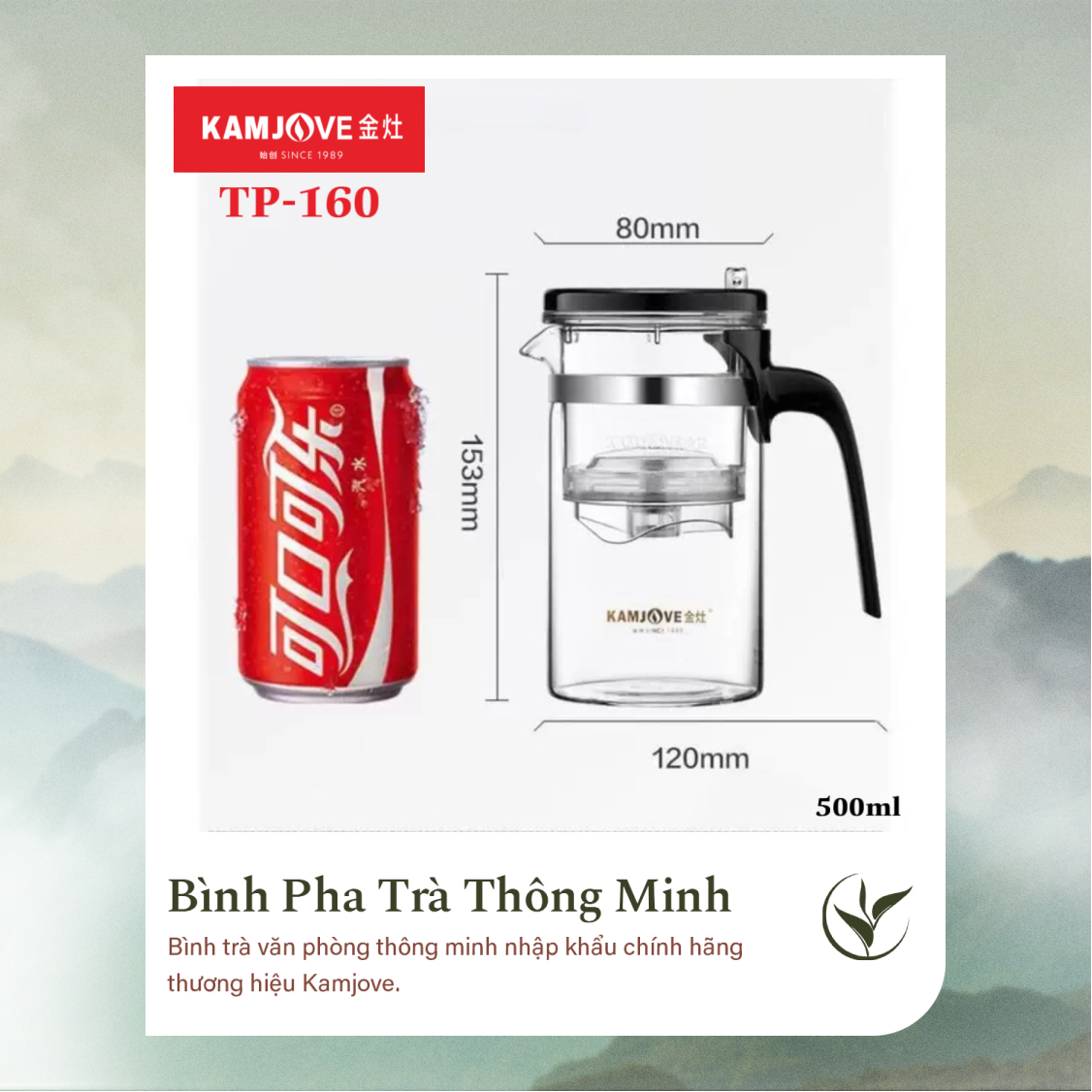 Bình Pha Trà Thông Minh Kamjove TP-160 (500ml)