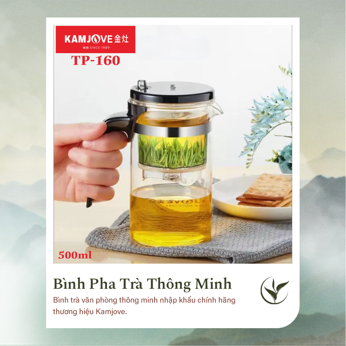 Bình Pha Trà Thông Minh Kamjove TP-160 (500ml)