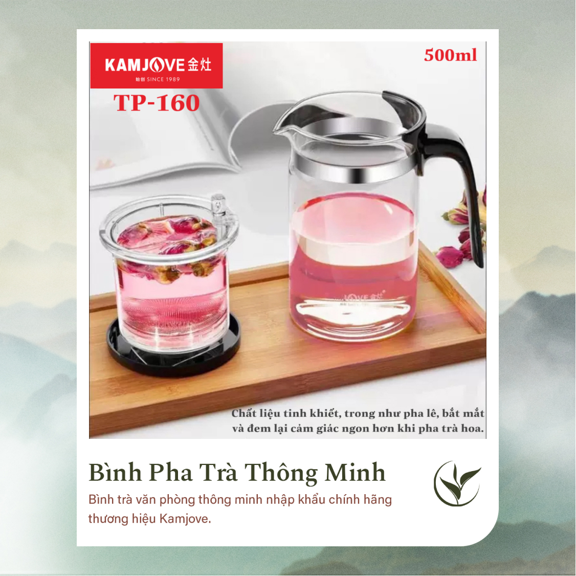 Bình Pha Trà Thông Minh Kamjove TP-160 (500ml)