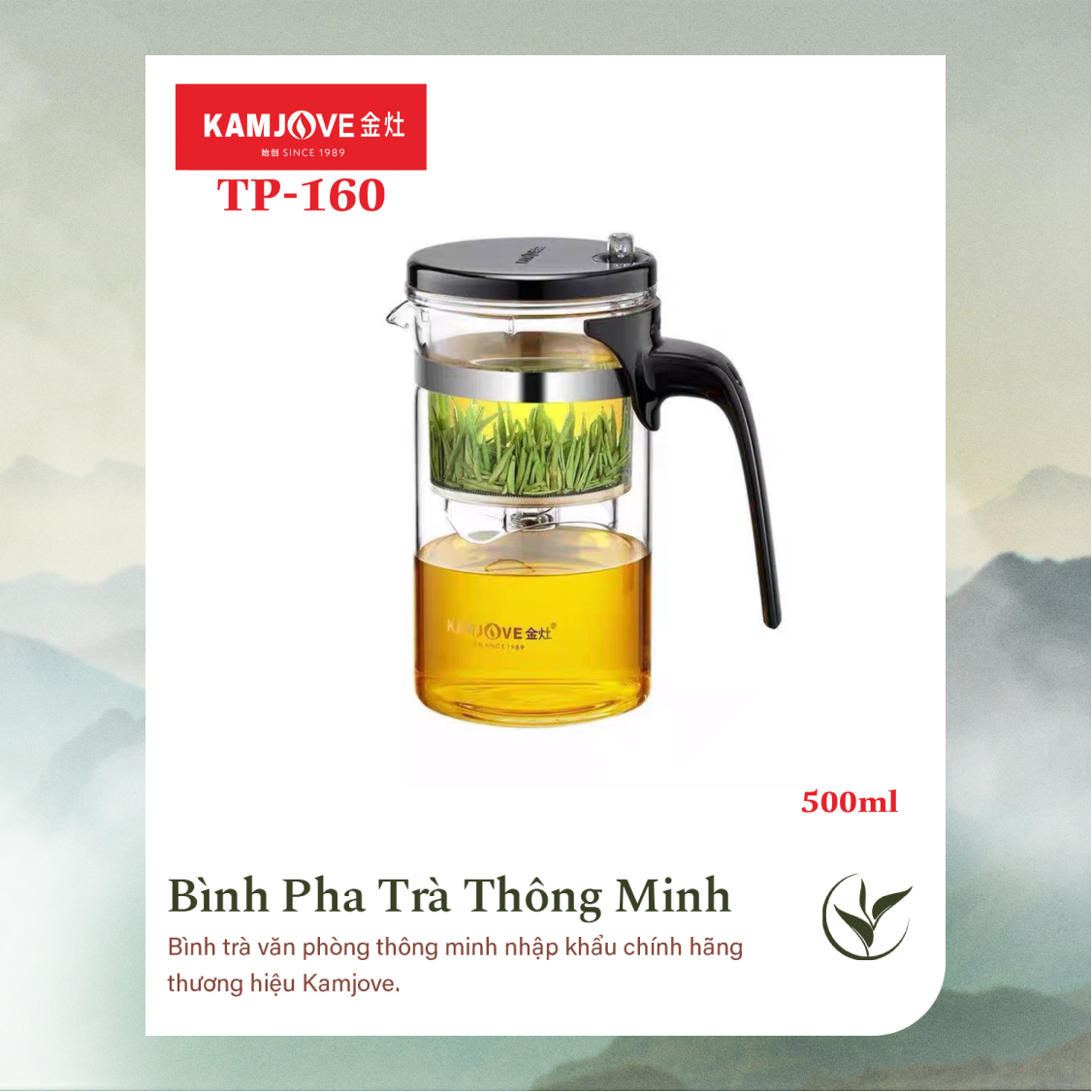 Bình Pha Trà Thông Minh Kamjove TP-160 (500ml)