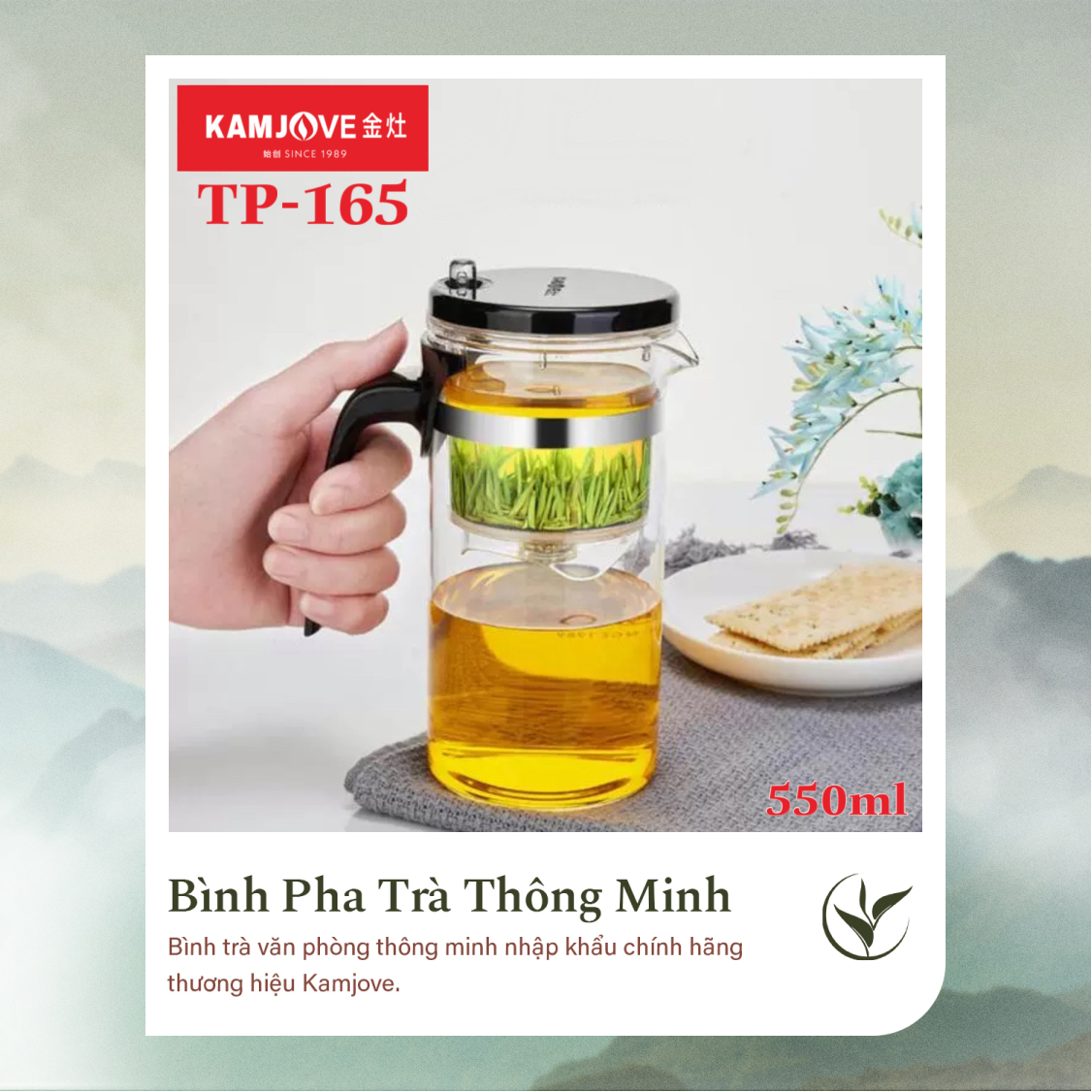 Bình Pha Trà Thông Minh Kamjove TP-165 (550ml)
