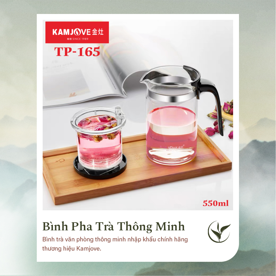 Bình Pha Trà Thông Minh Kamjove TP-165 (550ml)