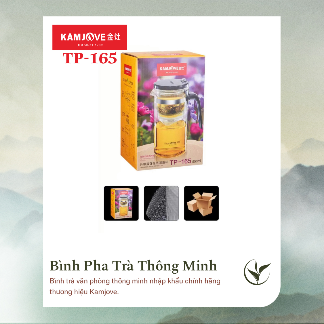 Bình Pha Trà Thông Minh Kamjove TP-165 (550ml)