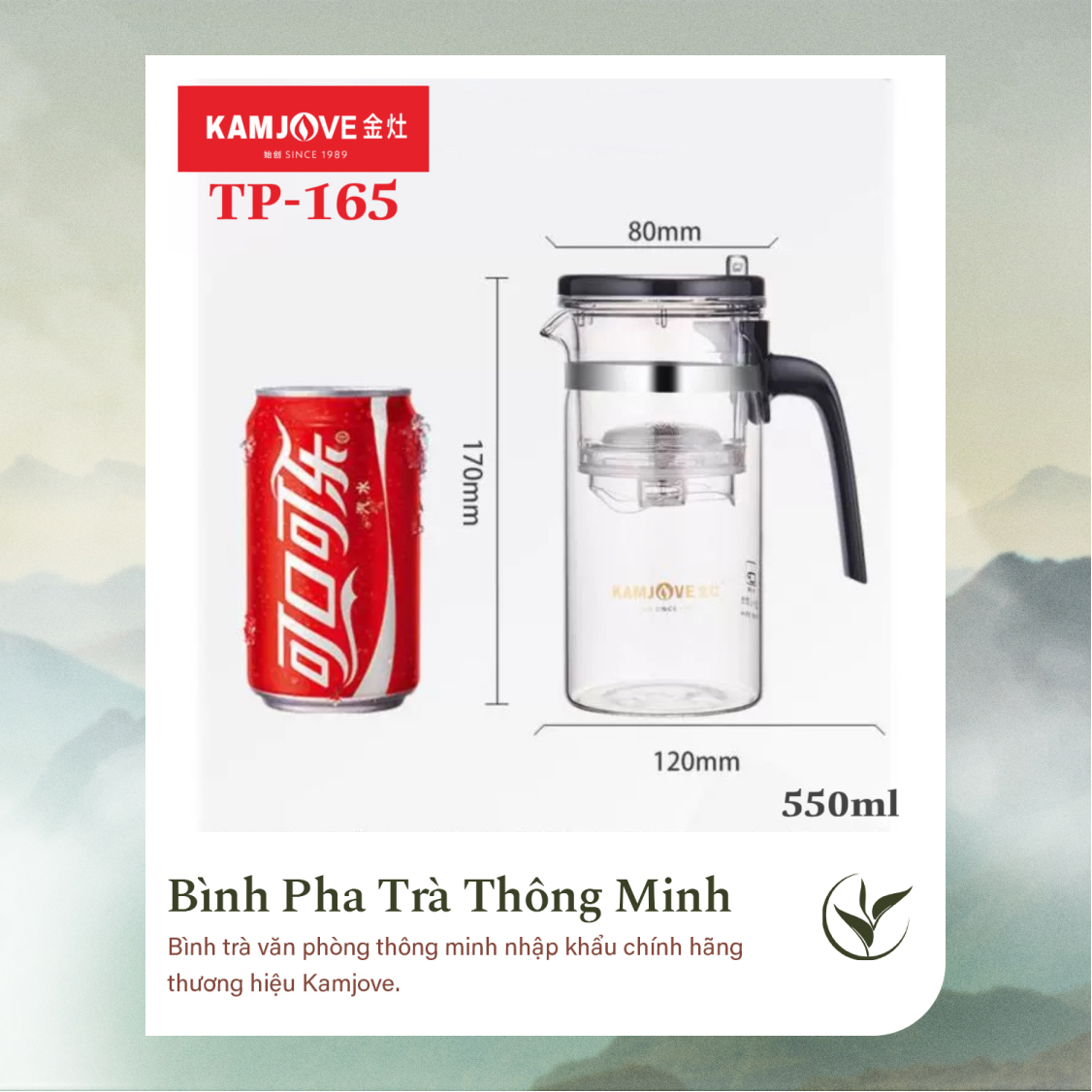 Bình Pha Trà Thông Minh Kamjove TP-165 (550ml)