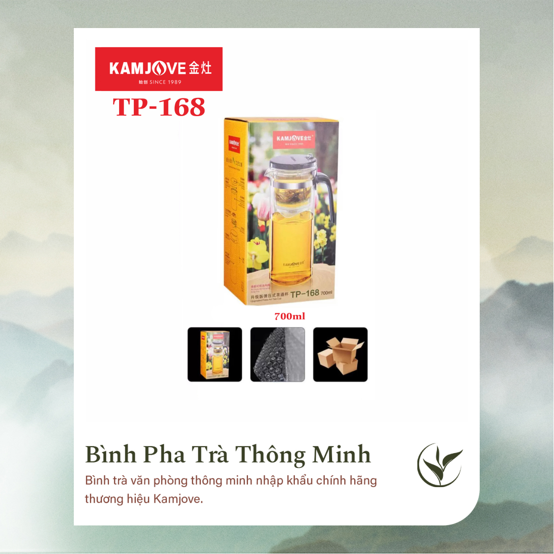 Bình Pha Trà Thông Minh Kamjove TP-168 (700ml)