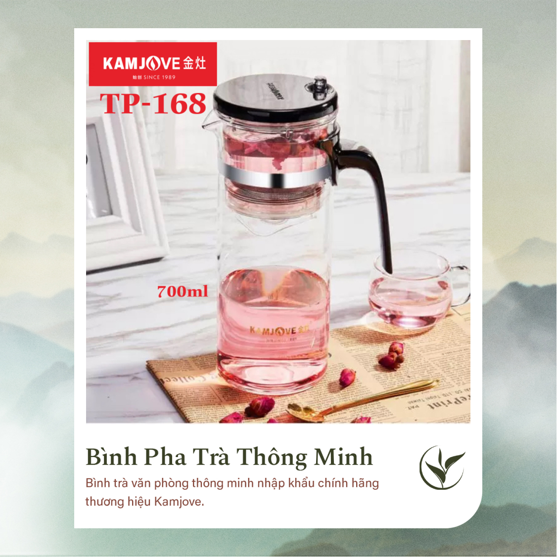Bình Pha Trà Thông Minh Kamjove TP-168 (700ml)