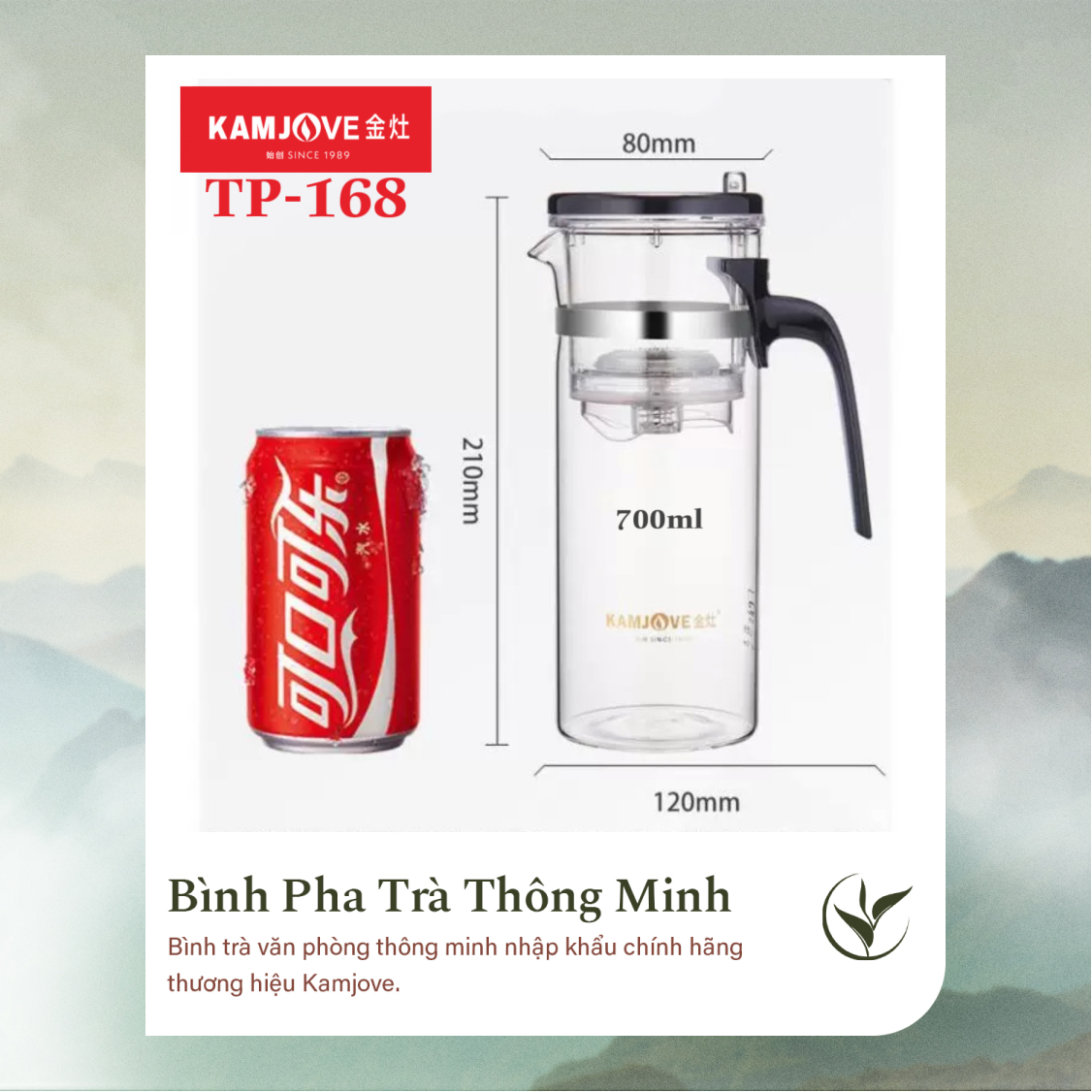 Bình Pha Trà Thông Minh Kamjove TP-168 (700ml)