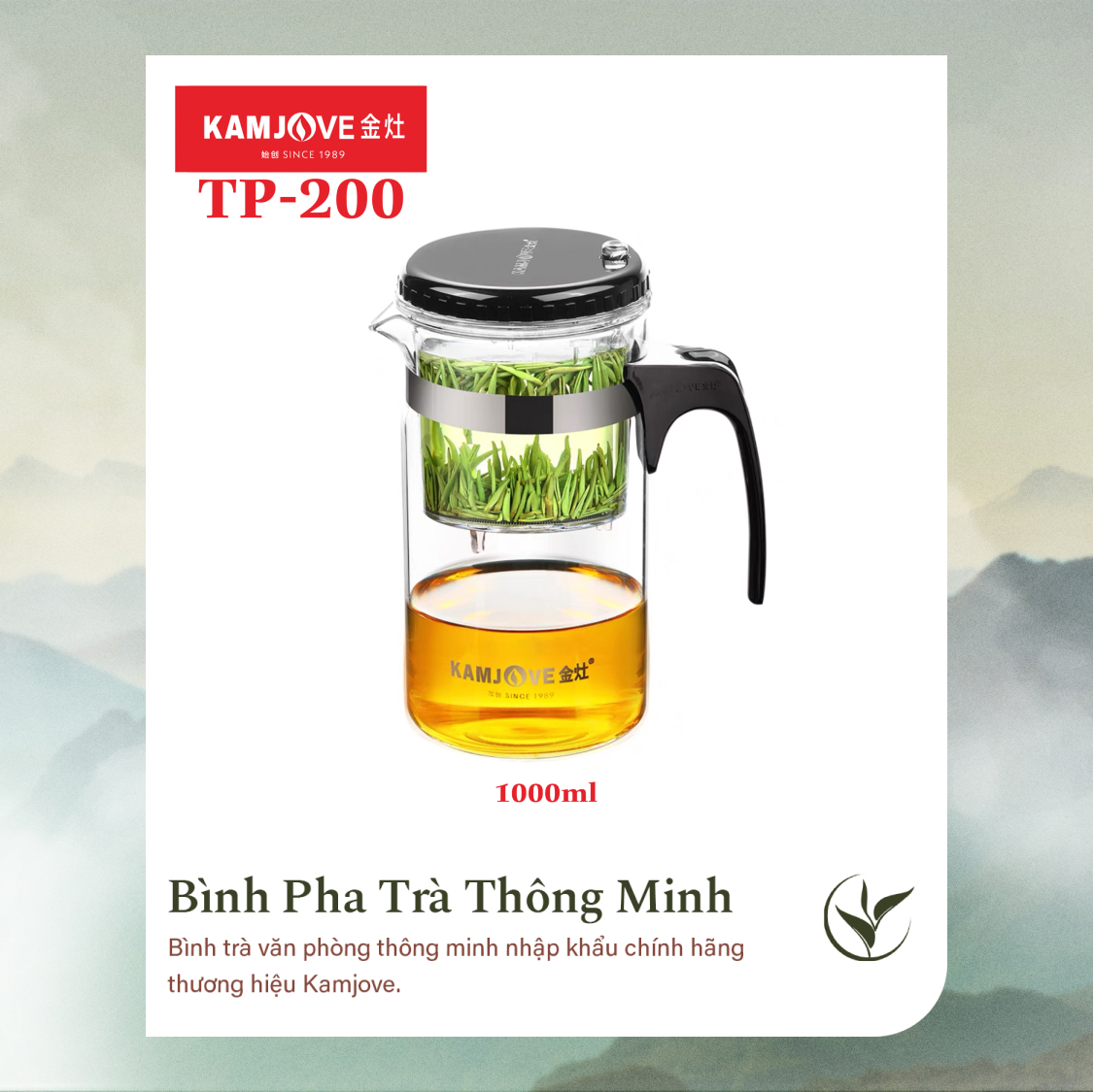 Bình Pha Trà Thông Minh Kamjove TP-200 (1000ml)