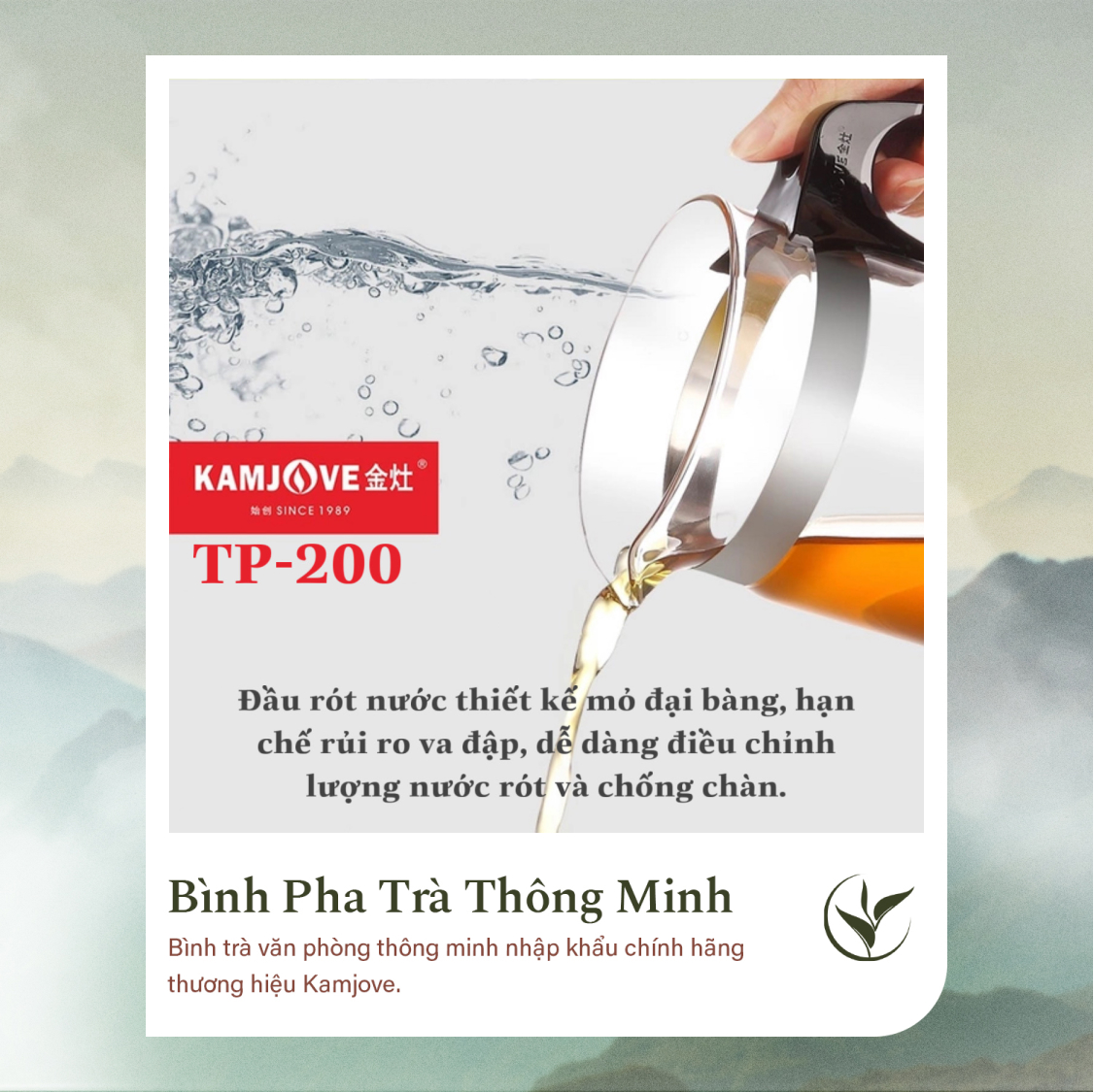 Bình Pha Trà Thông Minh Kamjove TP-200 (1000ml)
