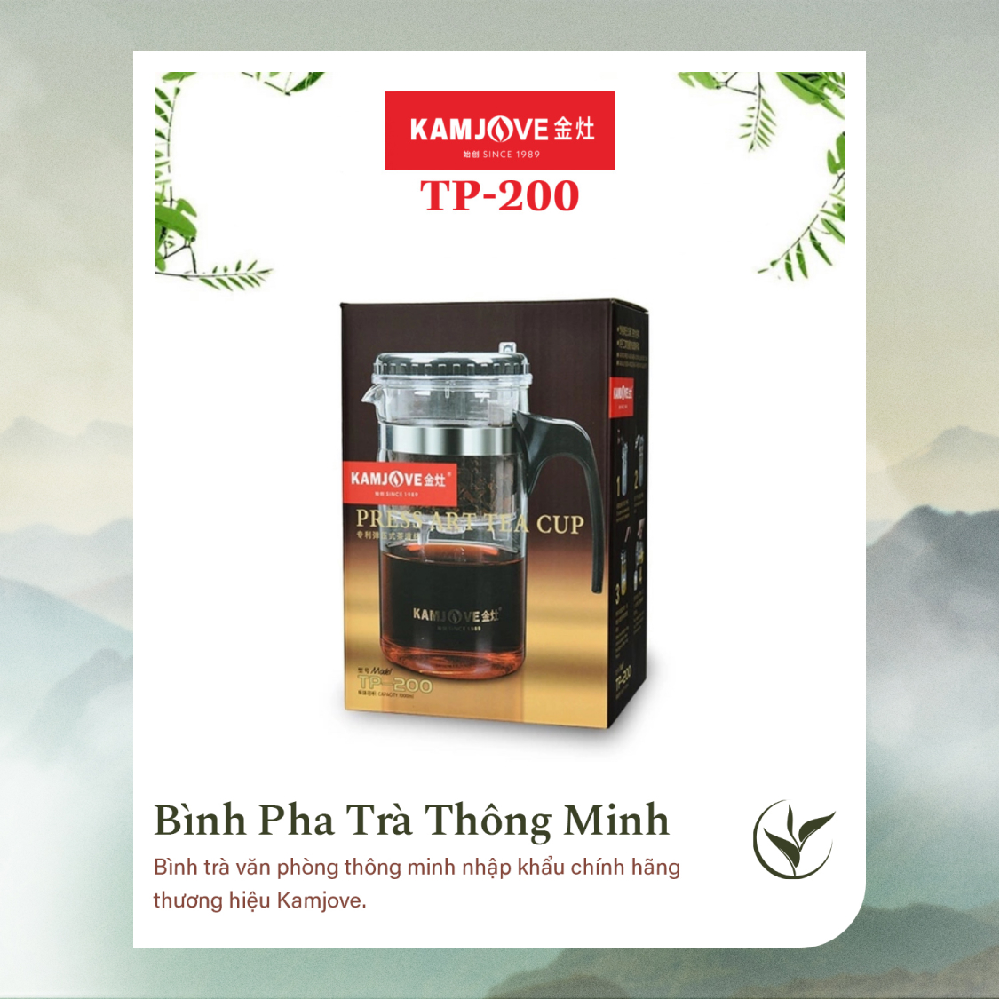 Bình Pha Trà Thông Minh Kamjove TP-200 (1000ml)