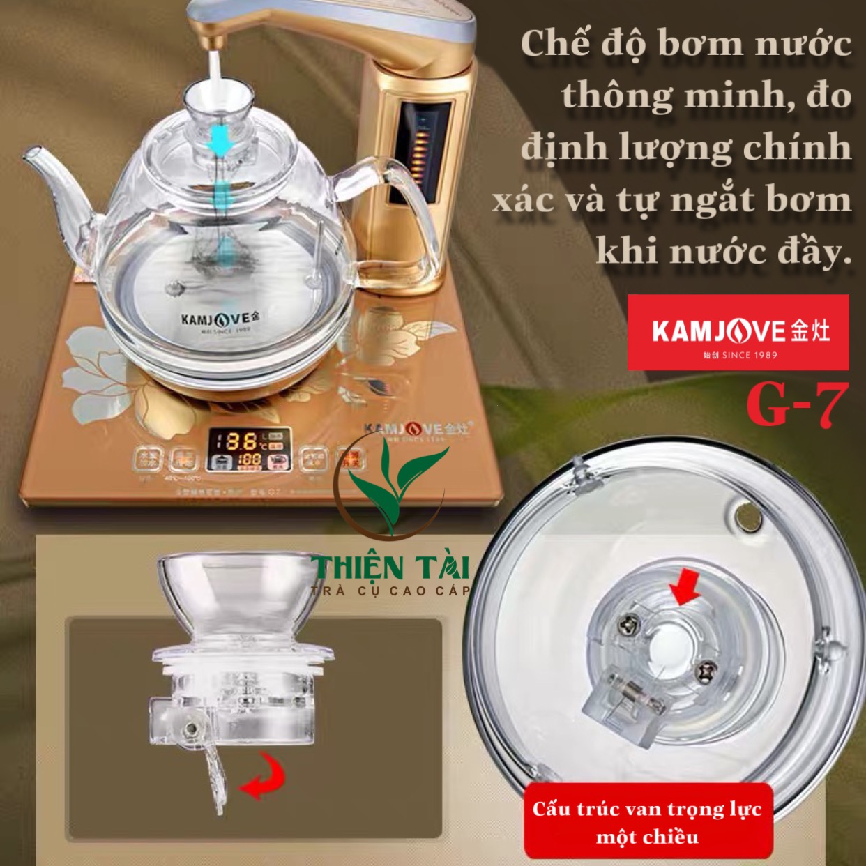 Ấm Điện Bàn Trà Thông Minh Kamjove G-7
