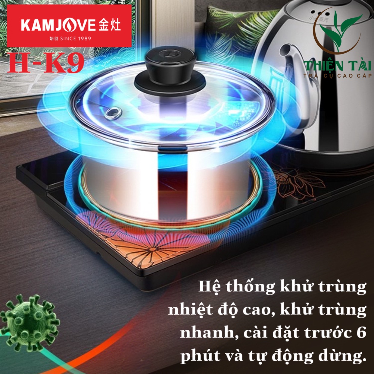 Bộ Ấm Điện Bàn Trà Thông Minh Kamjove H-K9