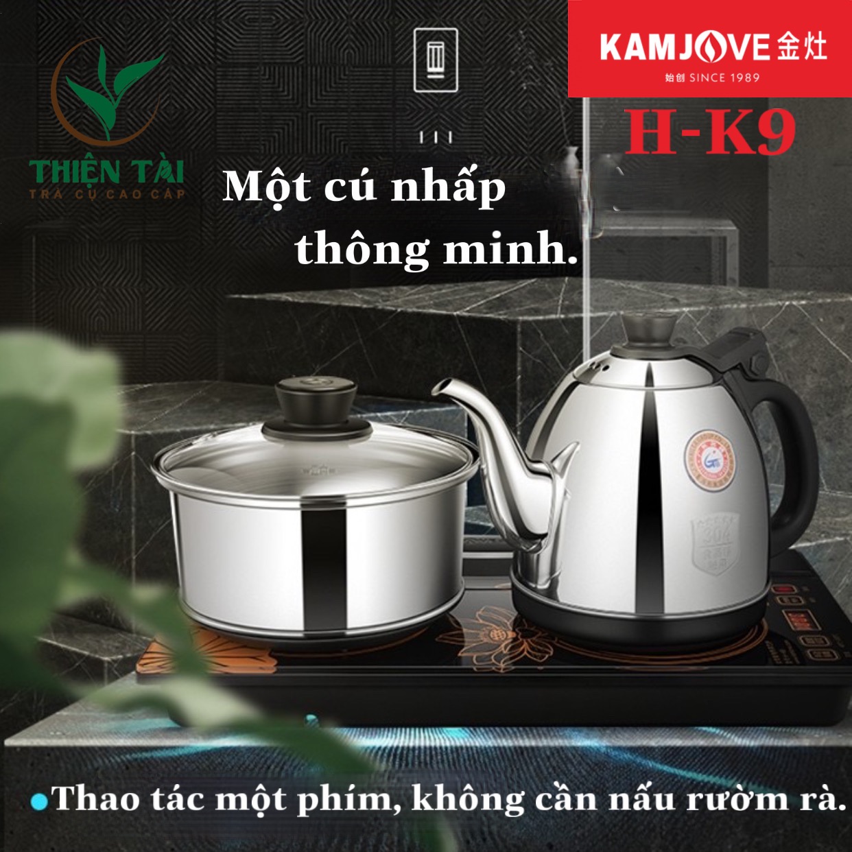 Bộ Ấm Điện Bàn Trà Thông Minh Kamjove H-K9