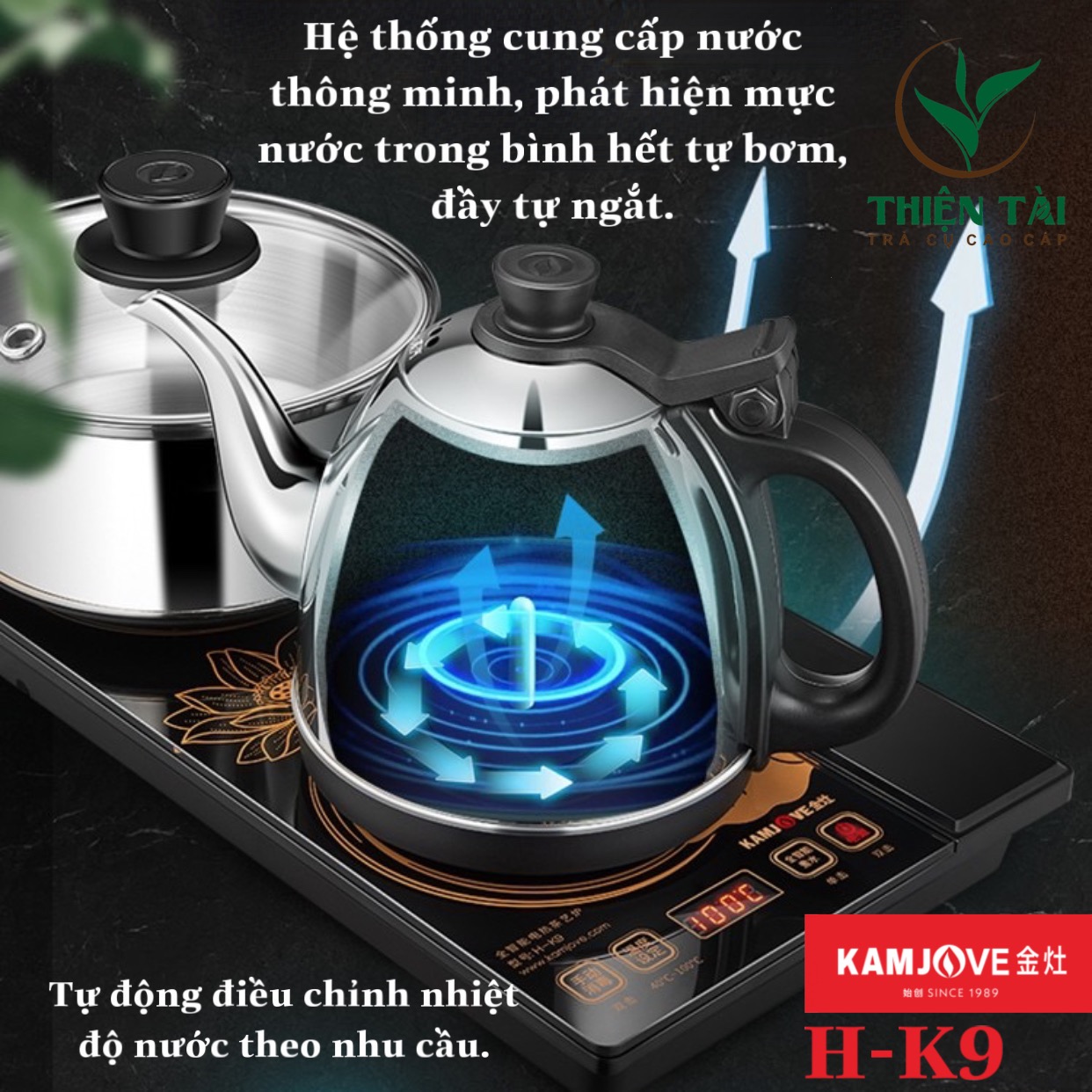 Bộ Ấm Điện Bàn Trà Thông Minh Kamjove H-K9