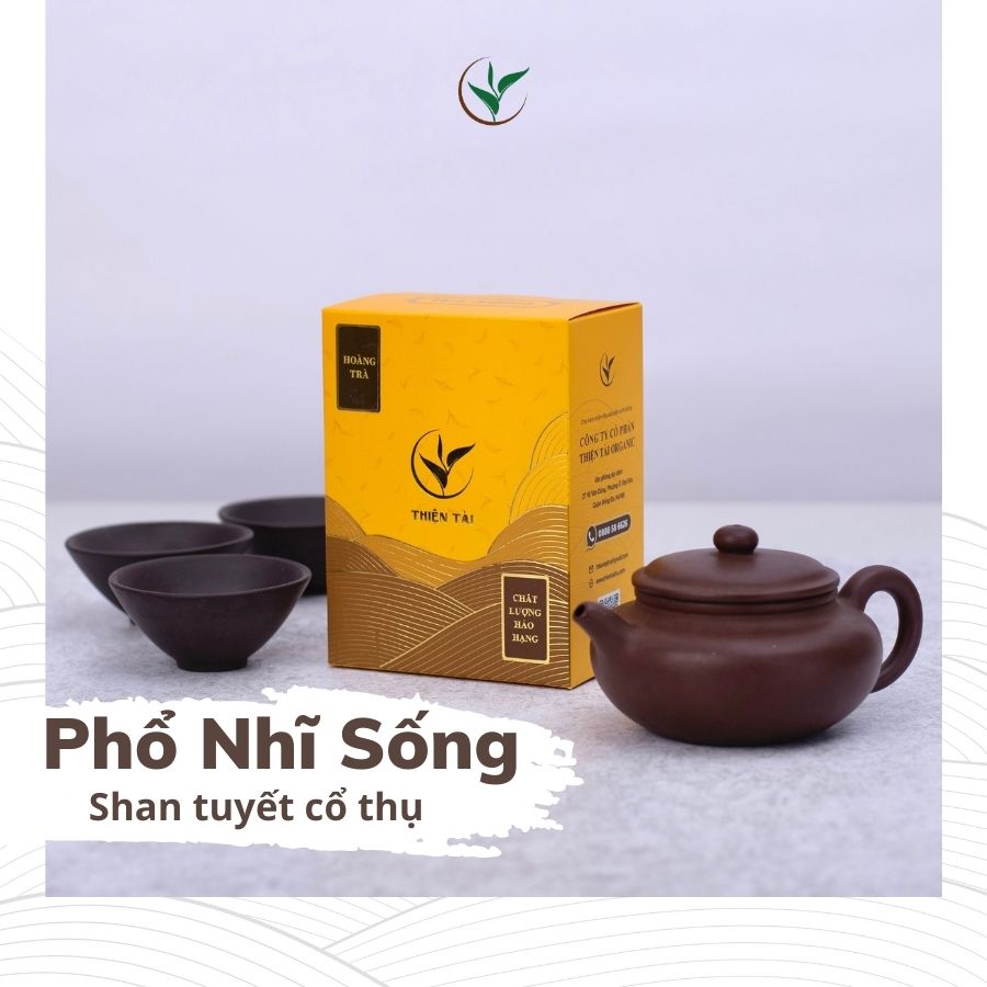 Trà Phổ Nhĩ Sống Rời (Hoàng Trà Shan Tuyết) Hảo hạng Hộp 60g