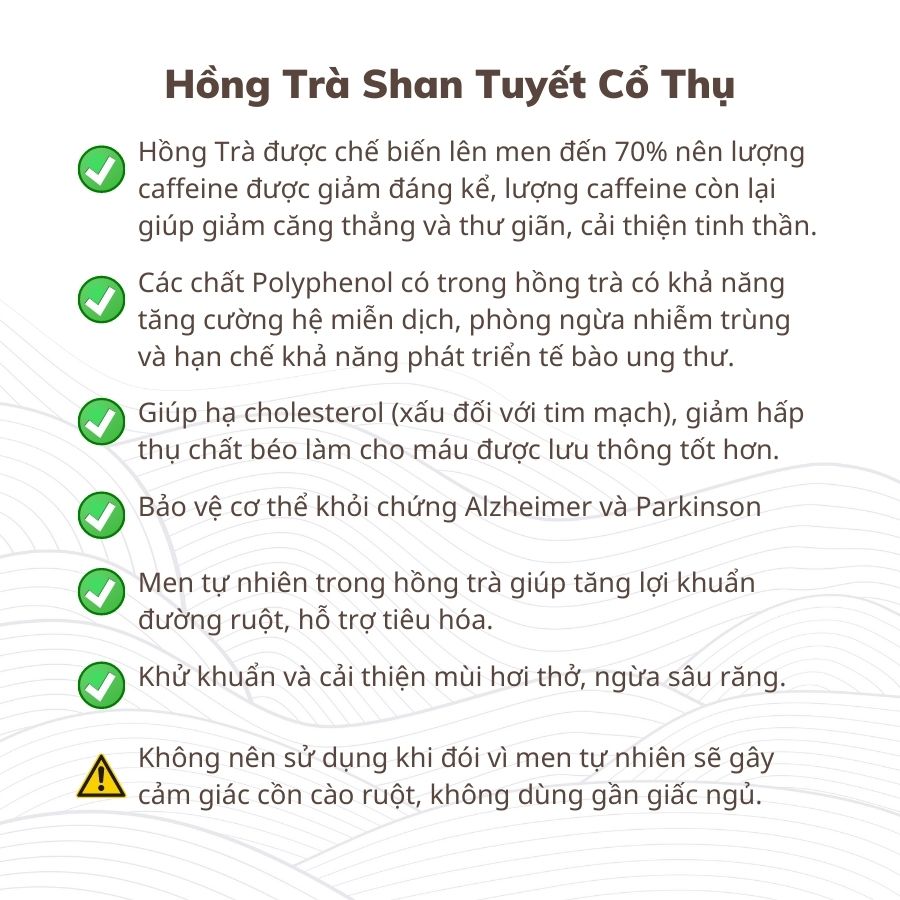Hồng Trà Shan Tuyết Cổ Thụ 1 tôm 2 lá - Túi 200gram (Nguyên liệu pha chế)