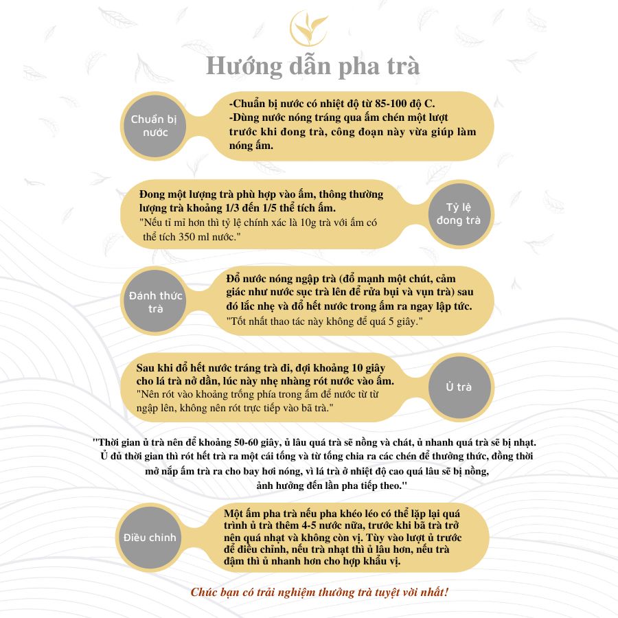 Trà Phổ Nhĩ Sống Rời (Hoàng Trà Shan Tuyết) Hũ Thủy Tinh 70g