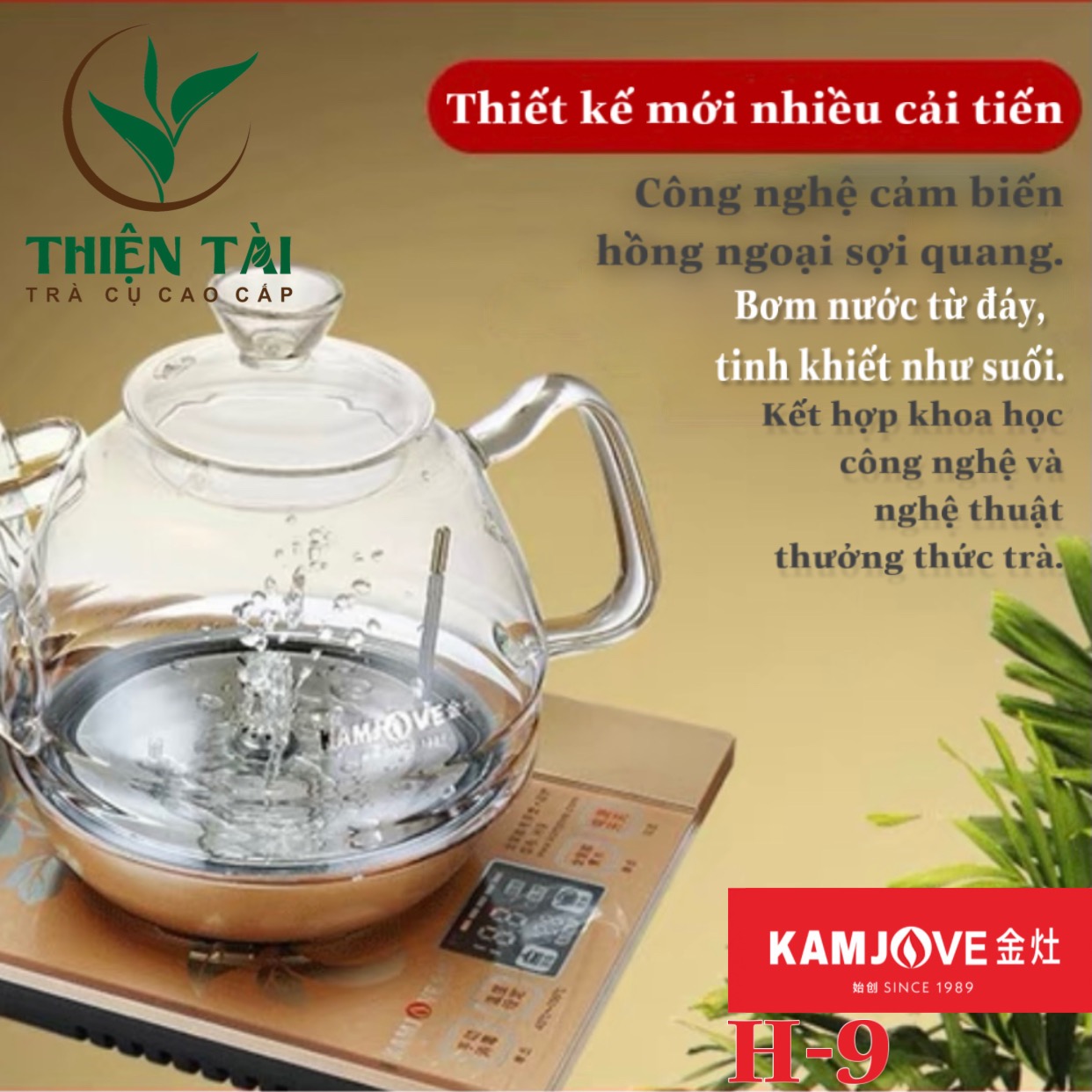 Bộ Ấm Điện Bàn Trà Thông Minh Kamjove H-9