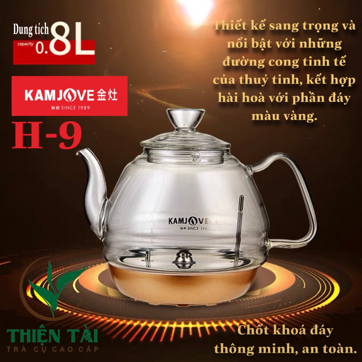 Bộ Ấm Điện Bàn Trà Thông Minh Kamjove H-9