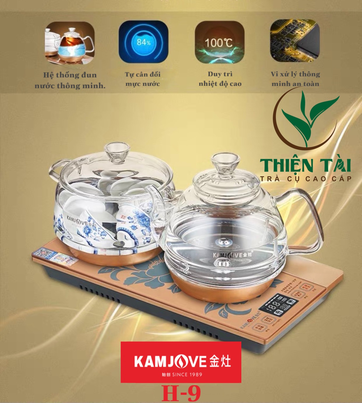 Bộ Ấm Điện Bàn Trà Thông Minh Kamjove H-9