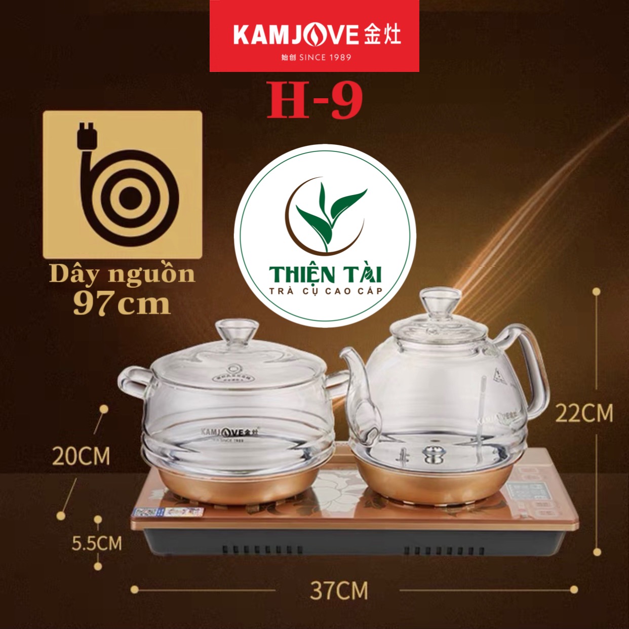 Bộ Ấm Điện Bàn Trà Thông Minh Kamjove H-9