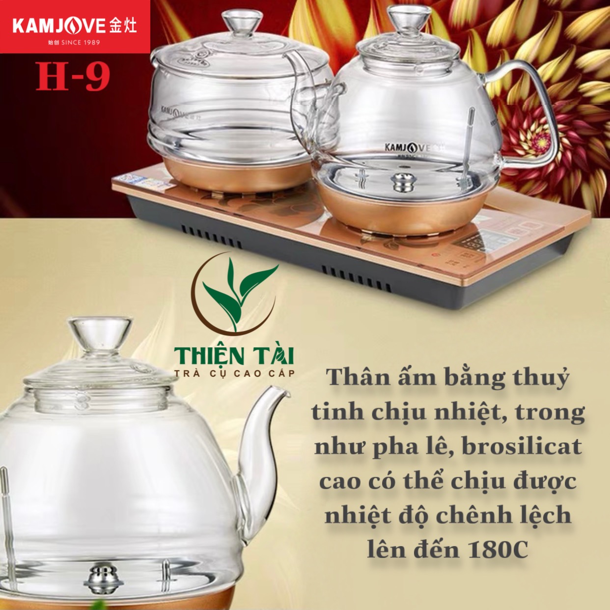 Bộ Ấm Điện Bàn Trà Thông Minh Kamjove H-9