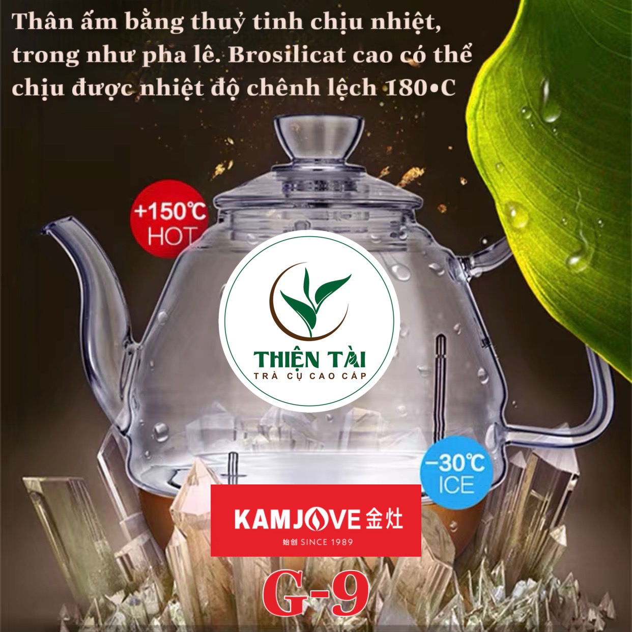 Bộ Ấm Điện Bàn Trà Thông Minh Kamjove G-9