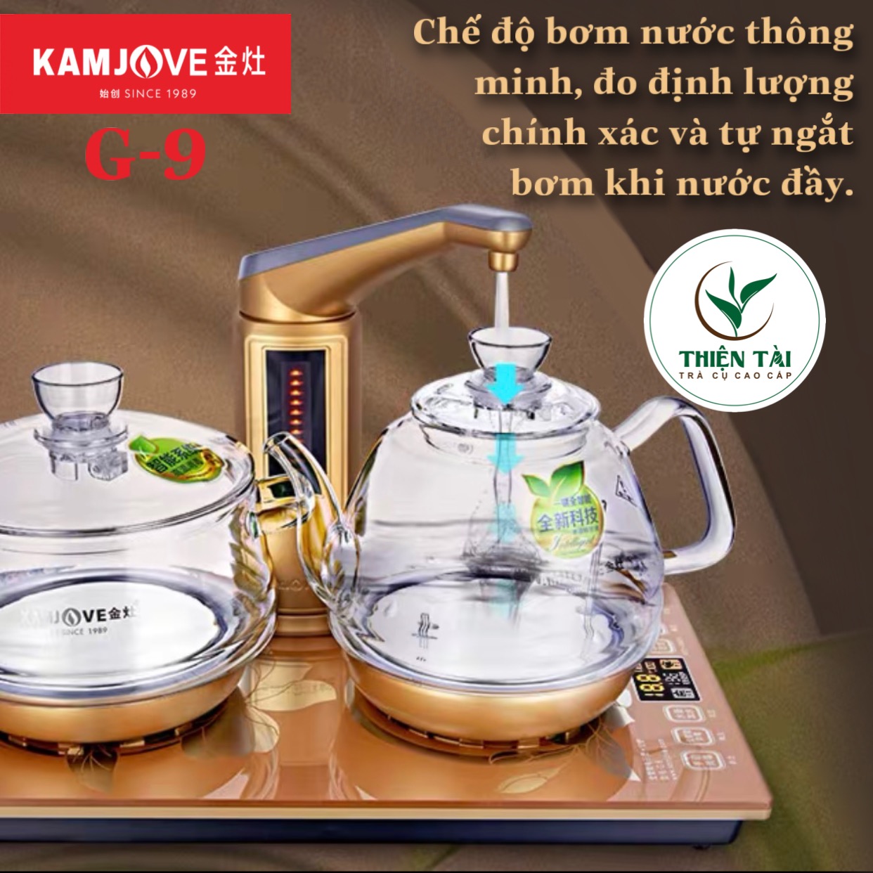 Bộ Ấm Điện Bàn Trà Thông Minh Kamjove G-9
