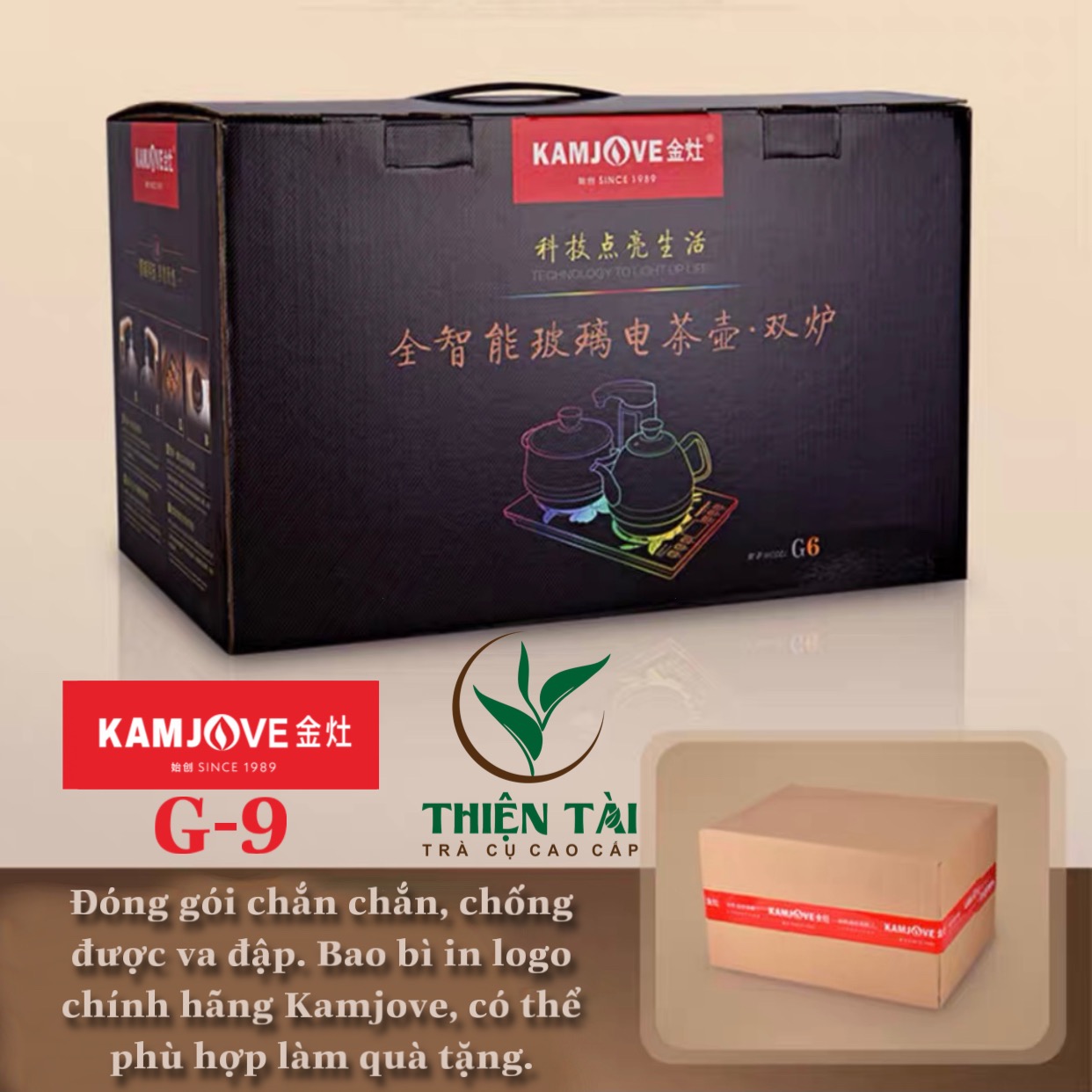 Bộ Ấm Điện Bàn Trà Thông Minh Kamjove G-9
