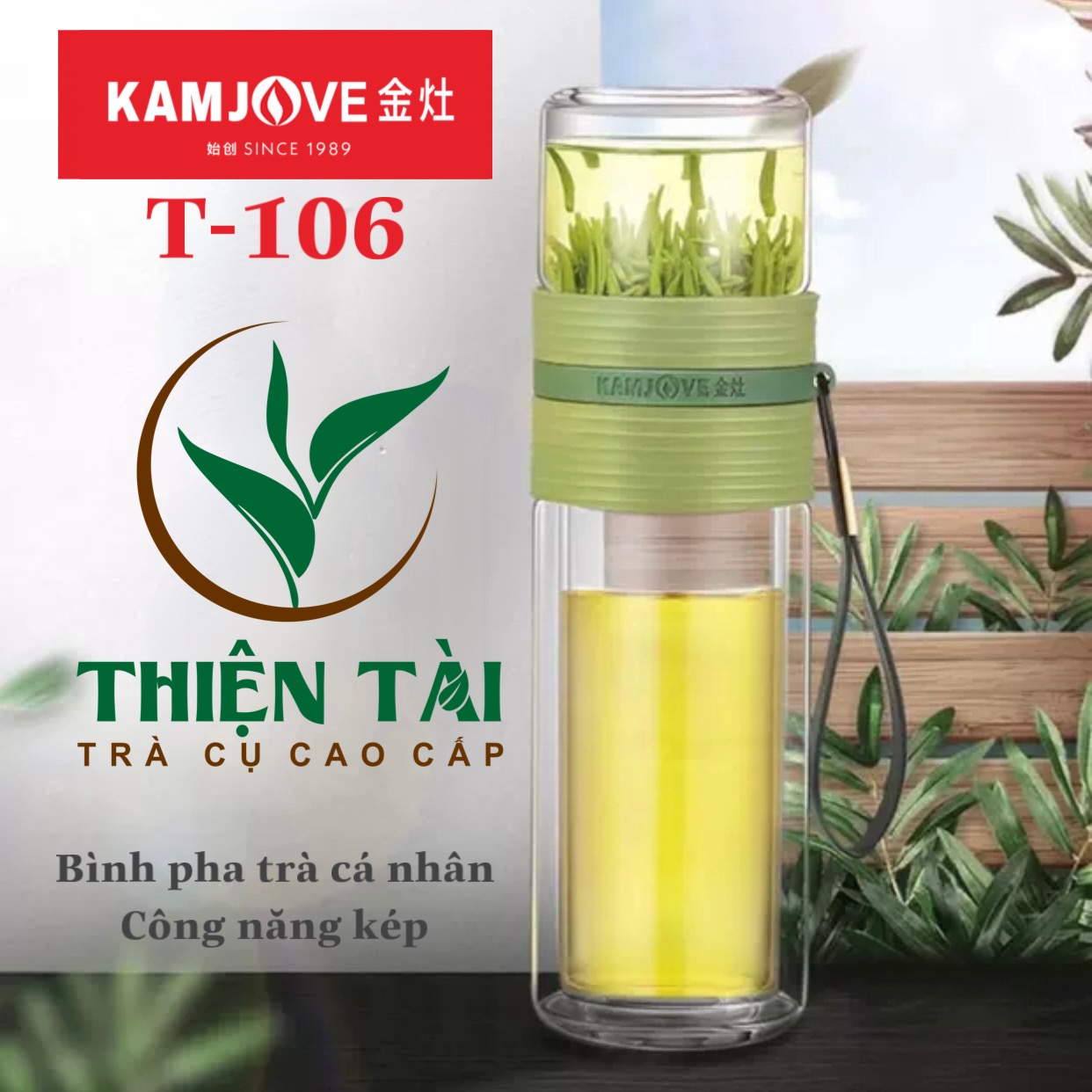 Bình Pha Trà Cá Nhân Kamjove T-106 (238ml)