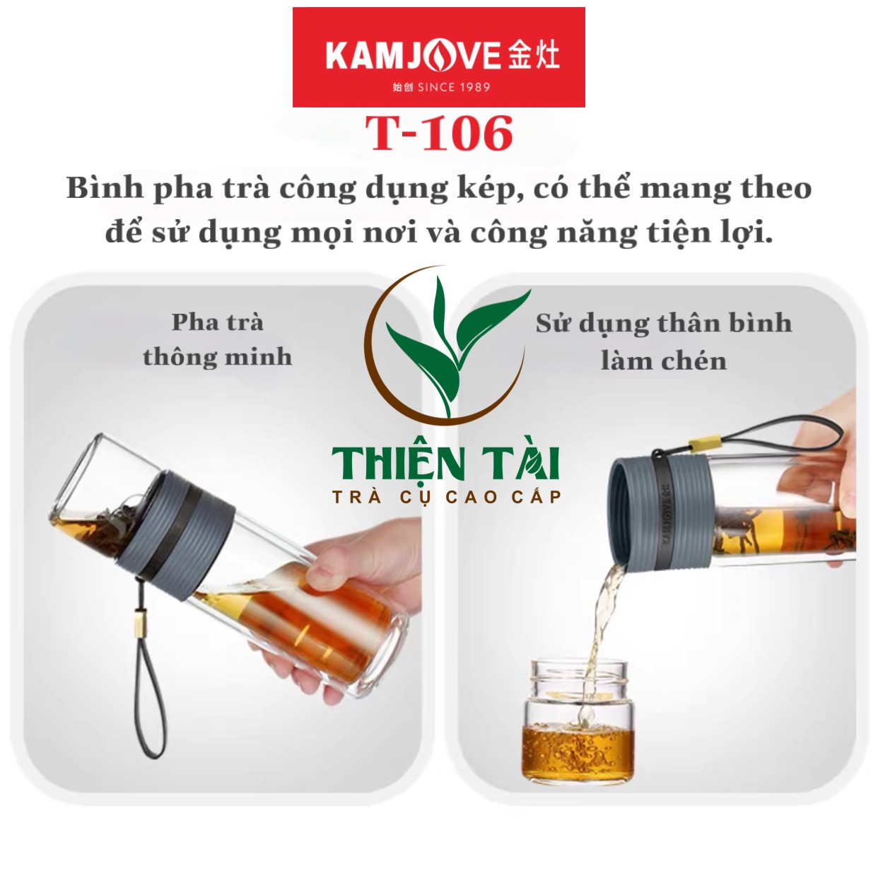 Bình Pha Trà Cá Nhân Kamjove T-106 (238ml)
