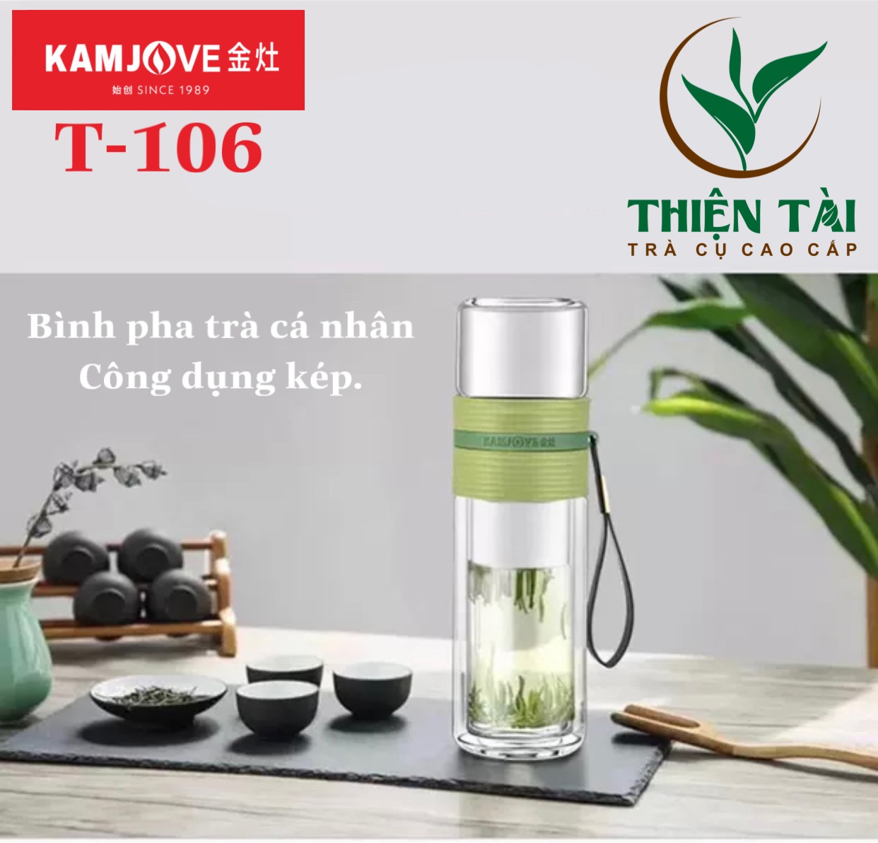Bình Pha Trà Cá Nhân Kamjove T-106 (238ml)