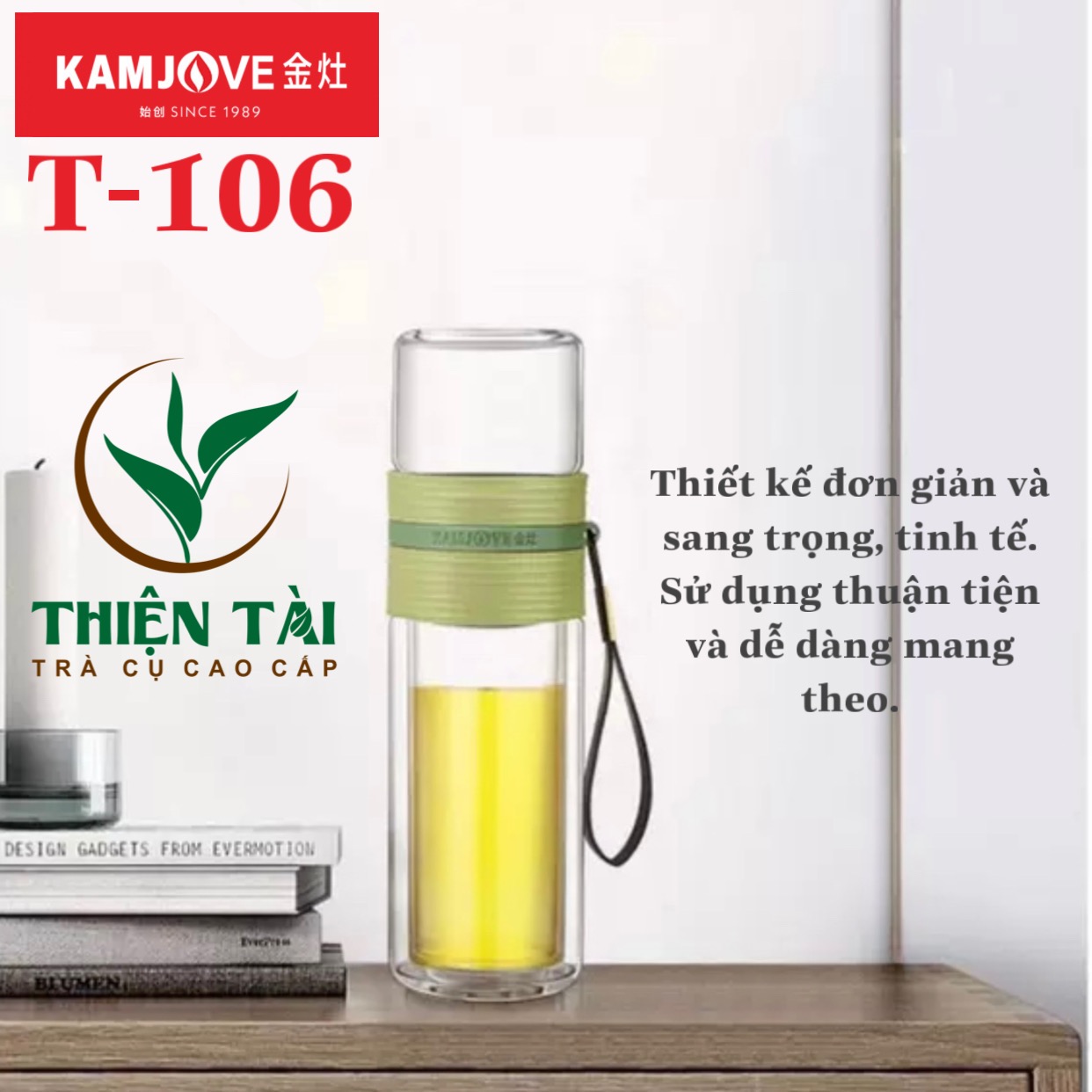 Bình Pha Trà Cá Nhân Kamjove T-106 (238ml)