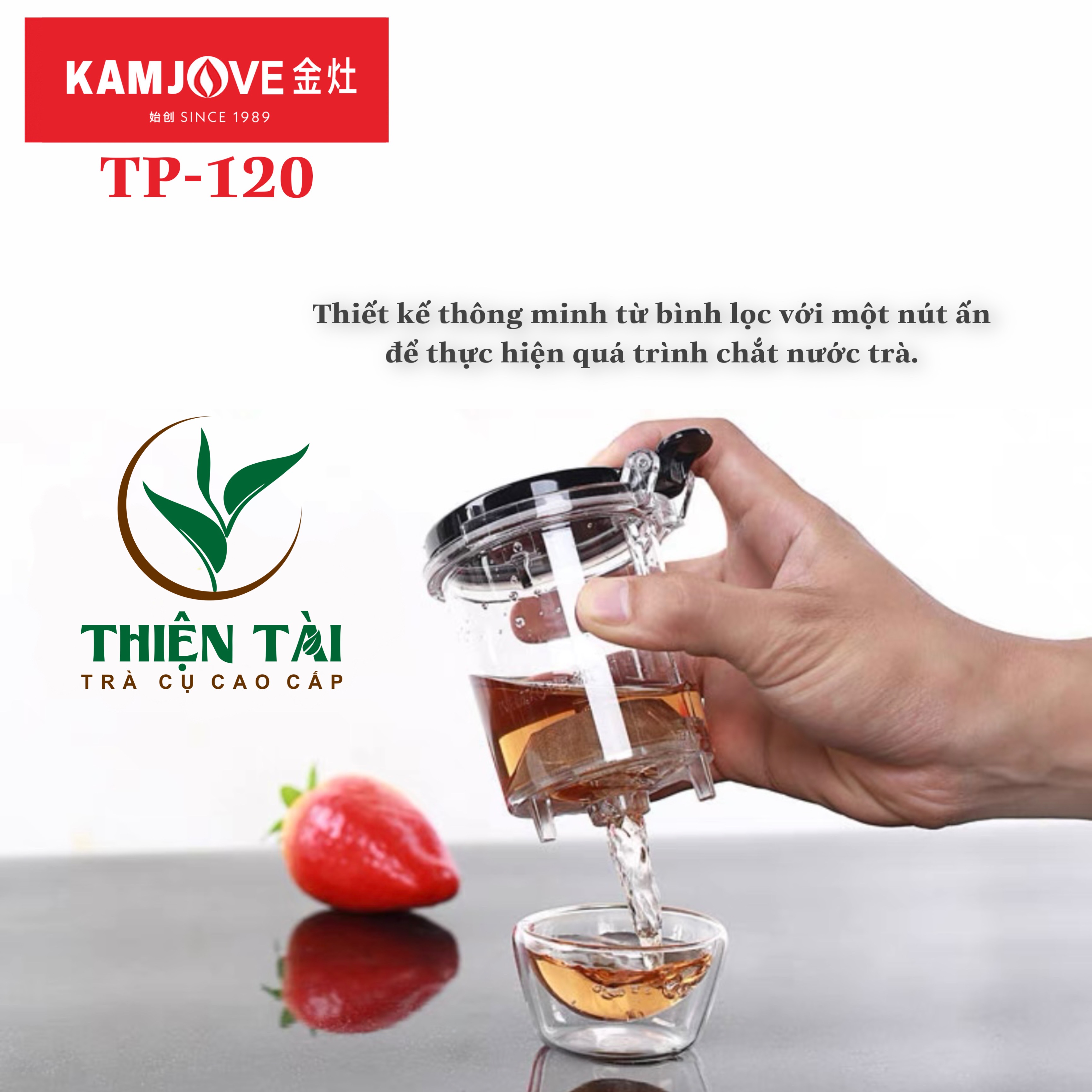 Bình Pha Trà Thông Minh Kamjove TP-120 (200ml)