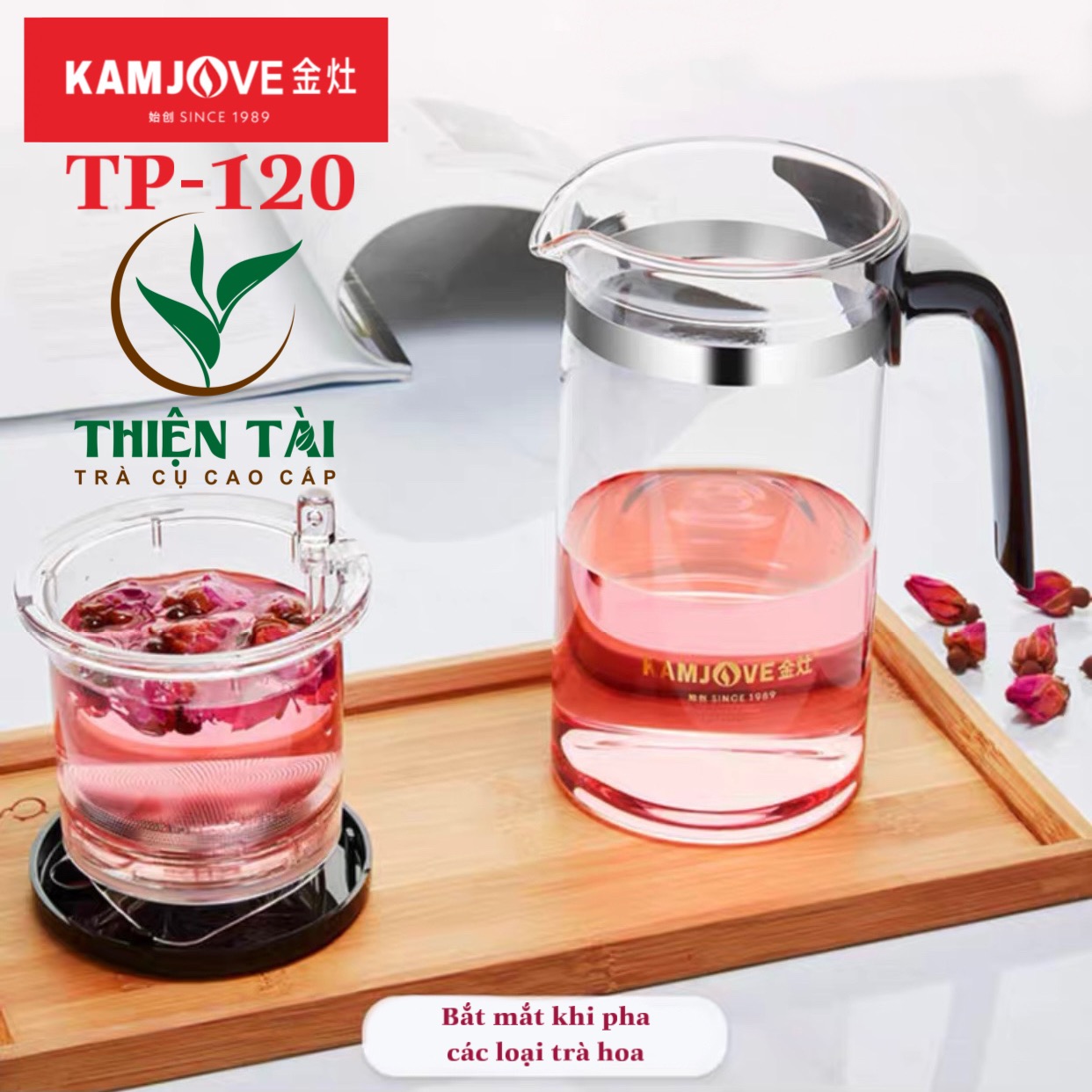 Bình Pha Trà Thông Minh Kamjove TP-120 (200ml)