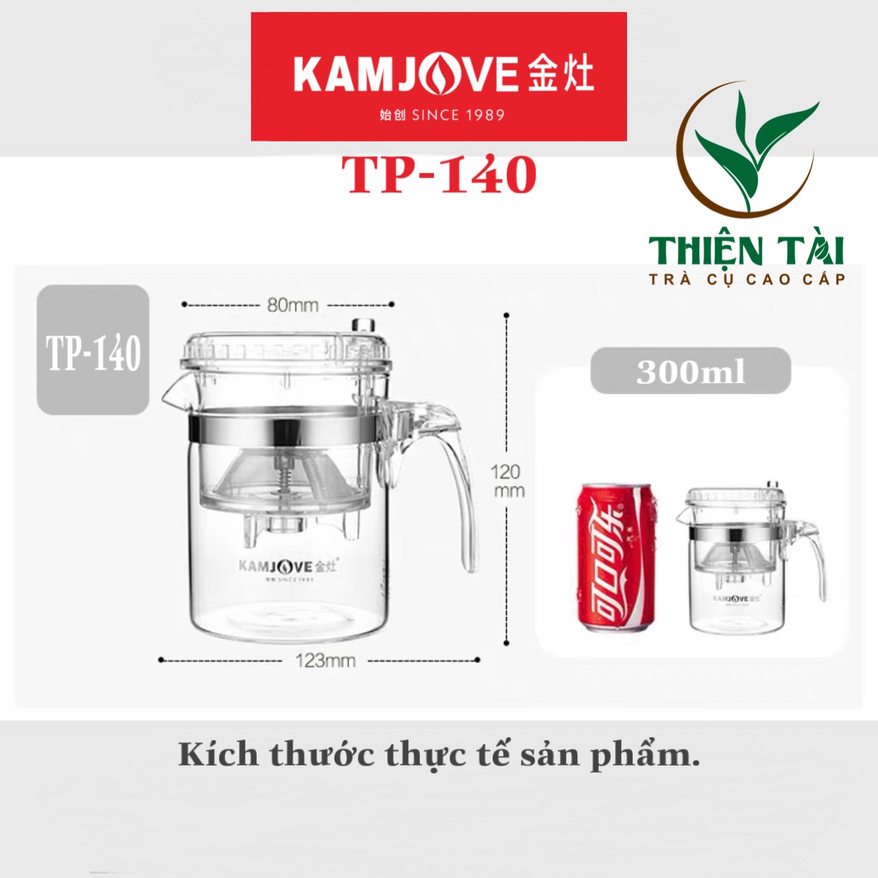 Bình Pha Trà Thông Minh Kamjove TP-140 (300ml)