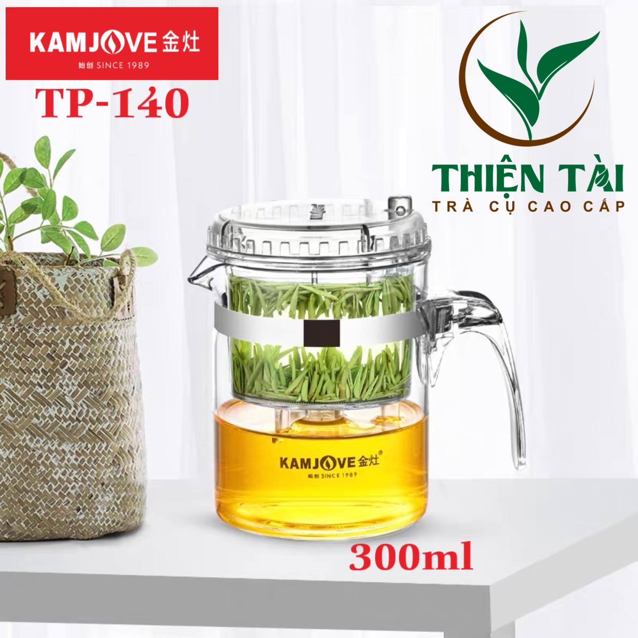 Bình Pha Trà Thông Minh Kamjove TP-140 (300ml)