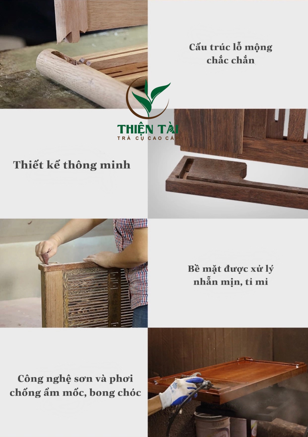 Bộ Bàn Trà Ấm Điện Chính Hãng Kamjove K-188 ( Gỗ Cẩm Lai)