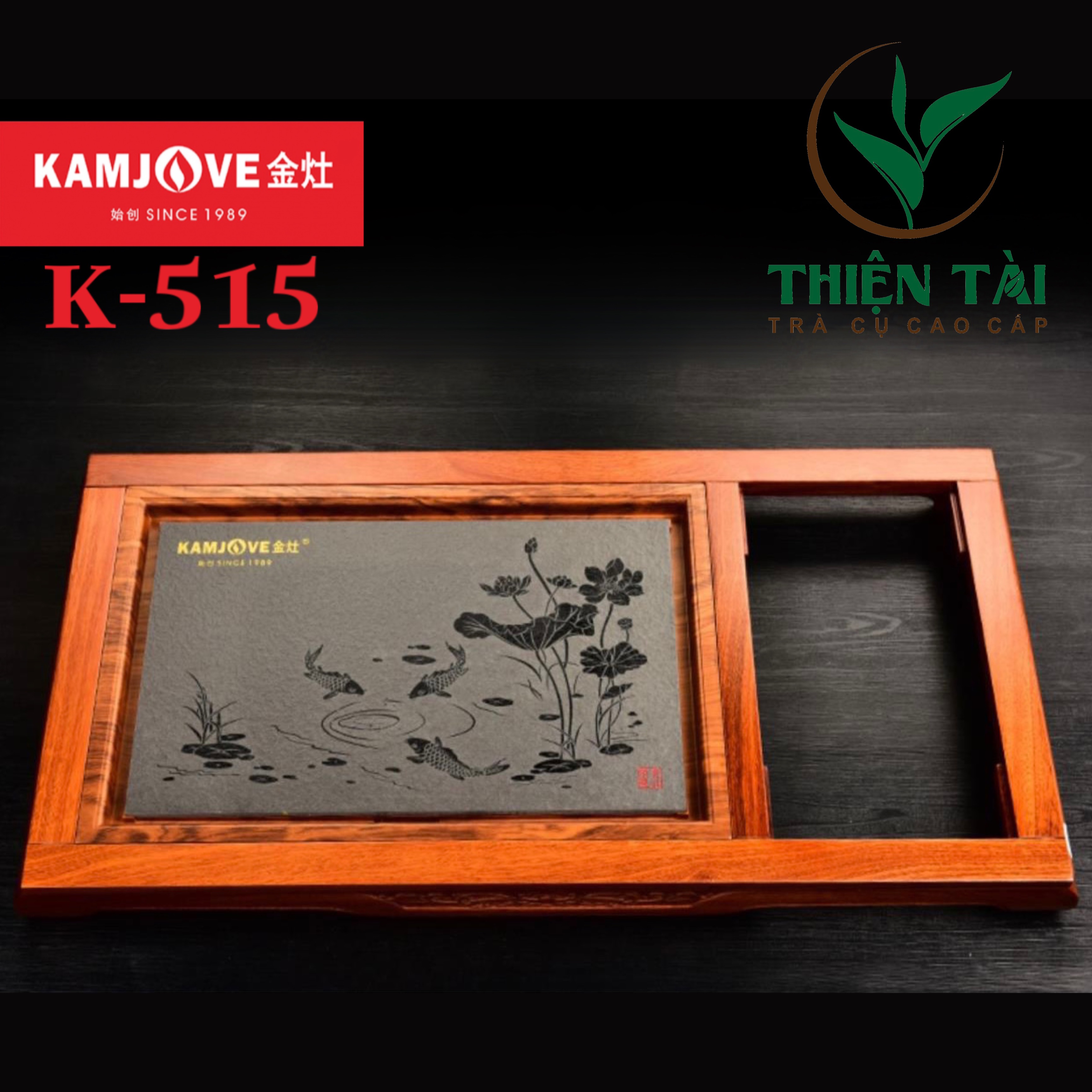 Khay Trà Gỗ Kamjove K-515 ( Gỗ Cẩm Lai)