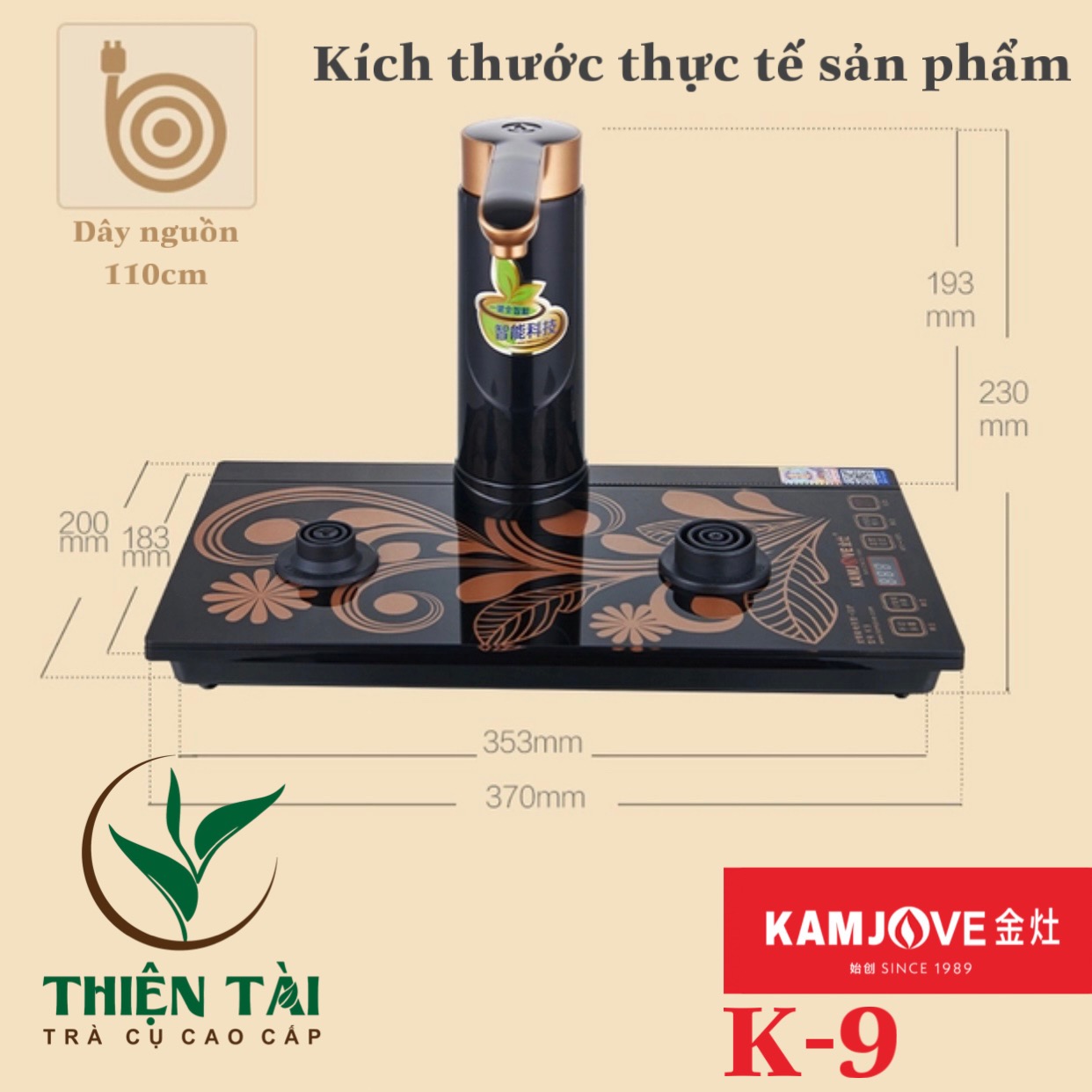 Bộ Ấm Điện Bàn Trà Thông Minh Kamjove K9
