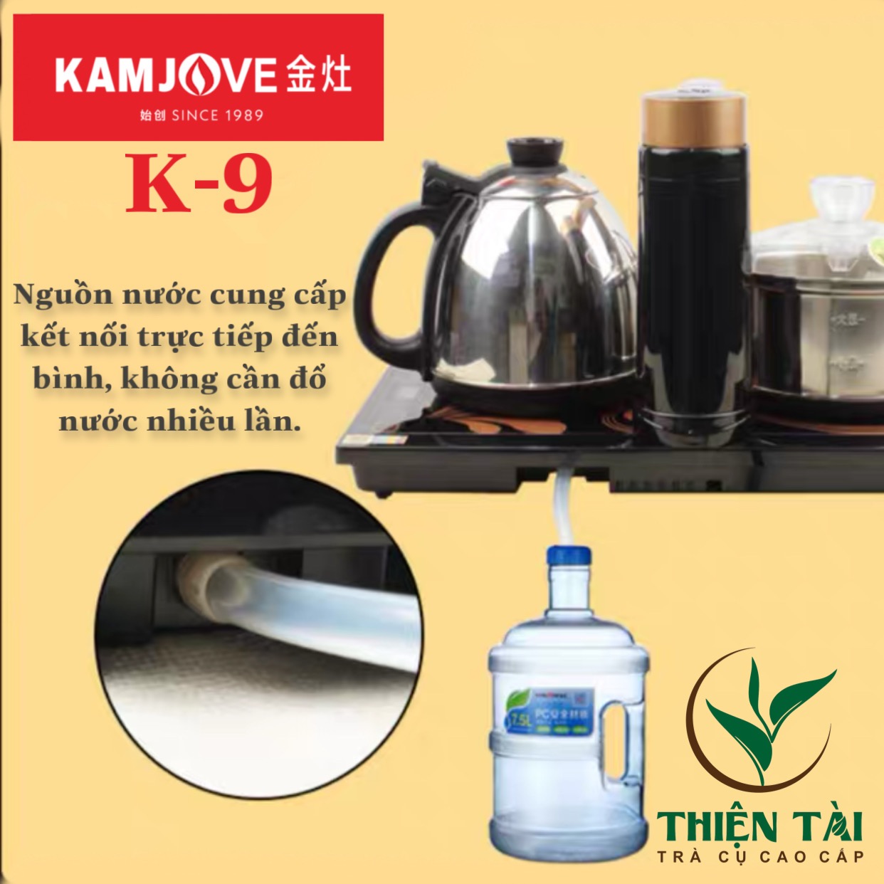 Bộ Ấm Điện Bàn Trà Thông Minh Kamjove K9