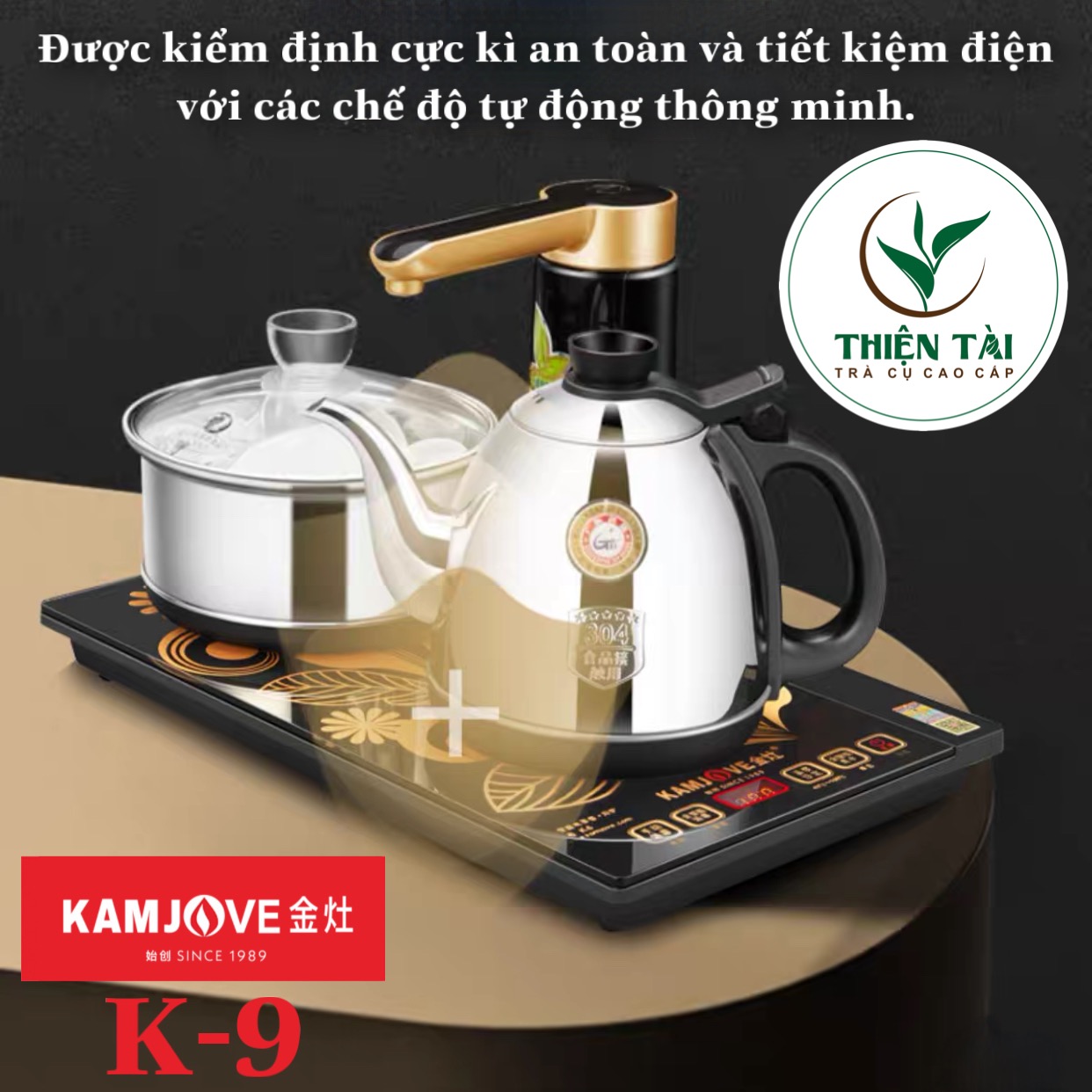 Bộ Ấm Điện Bàn Trà Thông Minh Kamjove K9