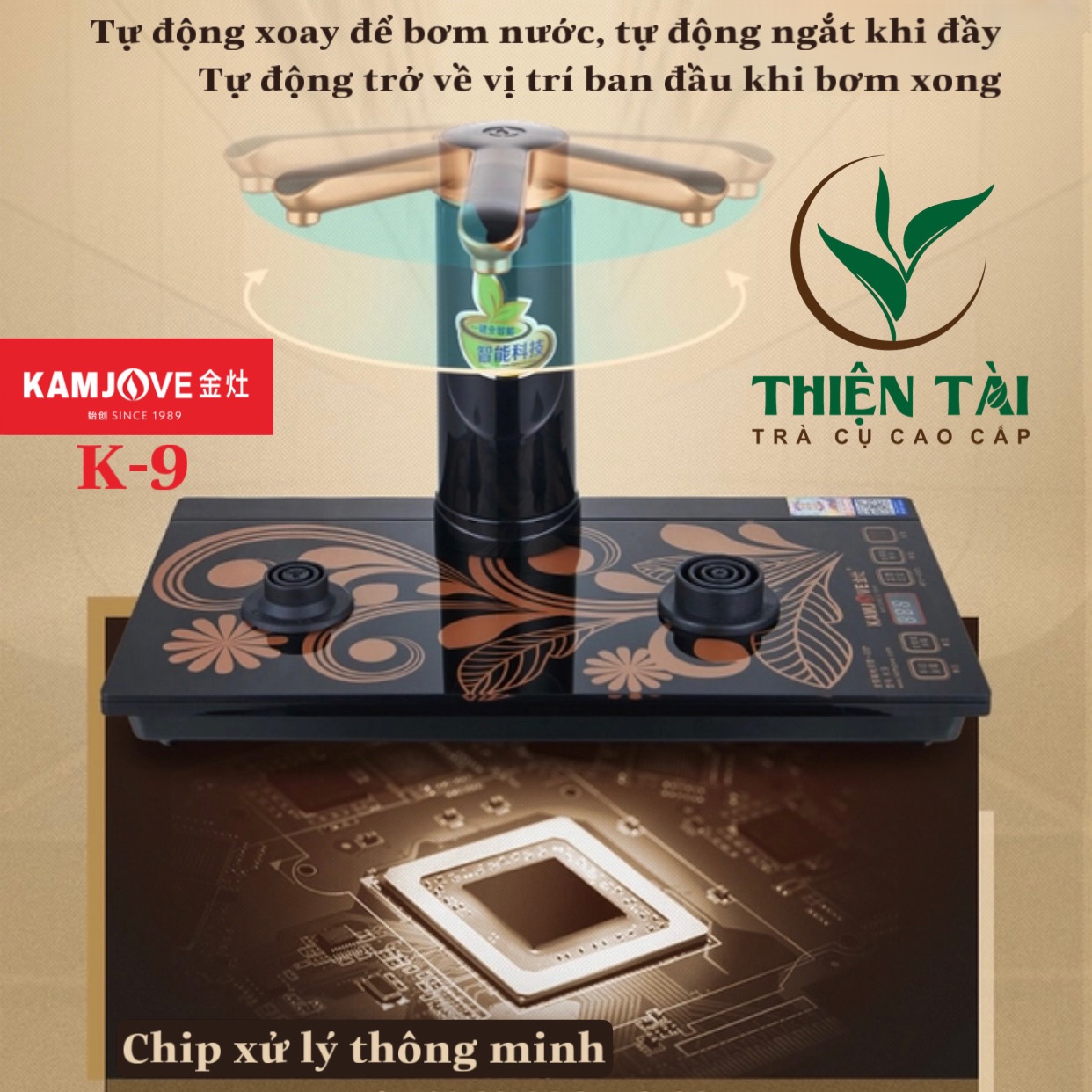 Bộ Ấm Điện Bàn Trà Thông Minh Kamjove K9