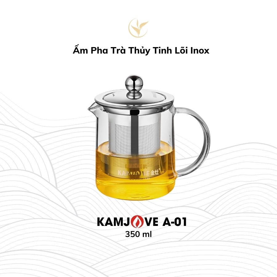 Ấm Pha Trà Thủy Tinh Kamjove A-01(350ml)