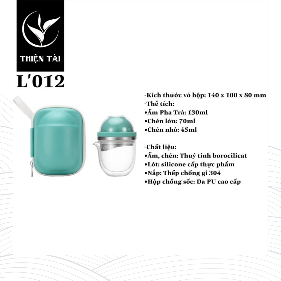 Set Pha Trà Du Lịch SAMADOYO L-012 (Ấm 120ml- Chén 70ml+45ml)