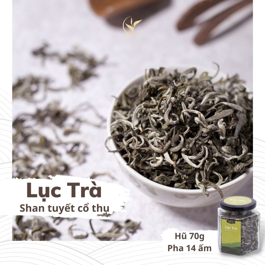 Lục Trà Shan Tuyết Hũ Thủy Tinh 70g